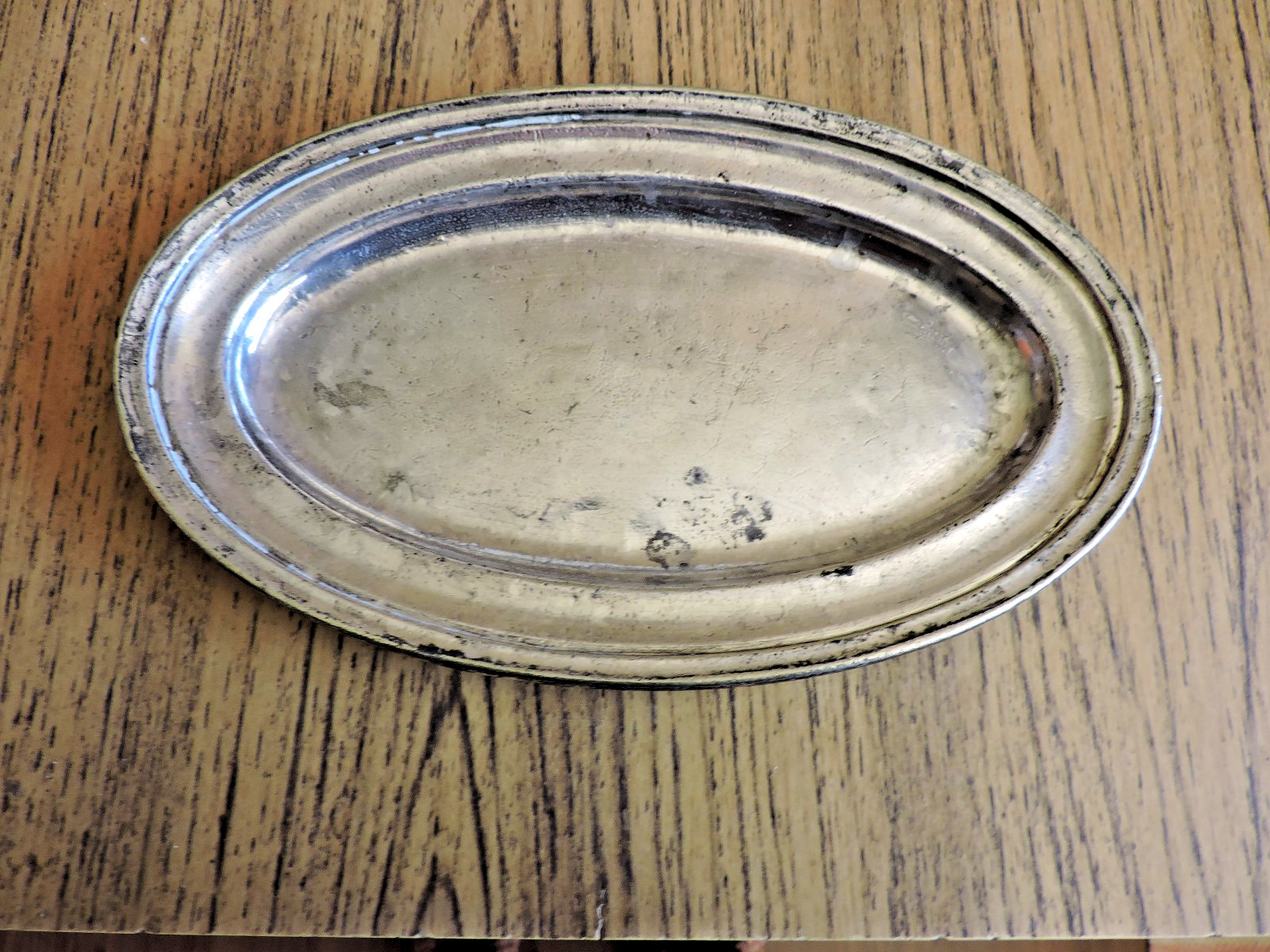 ANTIQUE Reed & Barton Silver Soldered tray ~ The Palace Hotel Denver~ 8-7/8″ ~