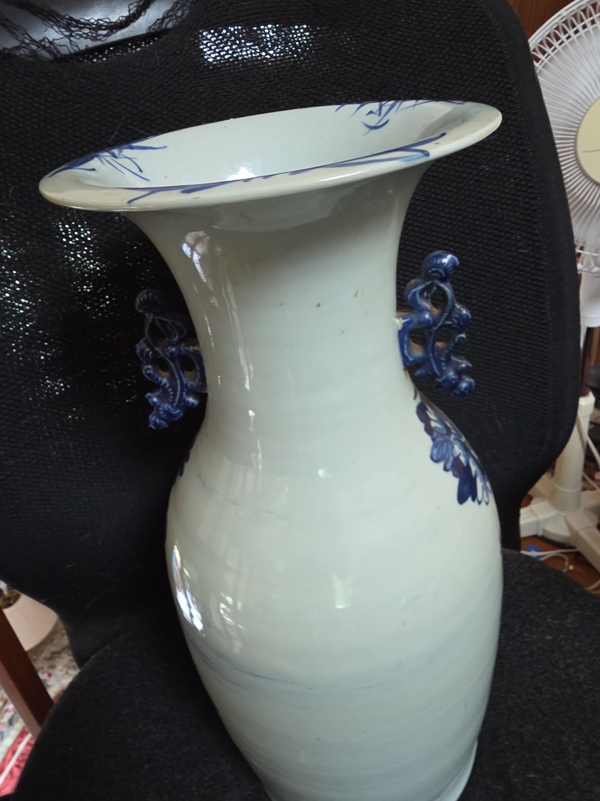 SUMMER CLEARANCE! ANTIQUE 19TH C. CHINESE CELADON AND BLUE VASES17X8