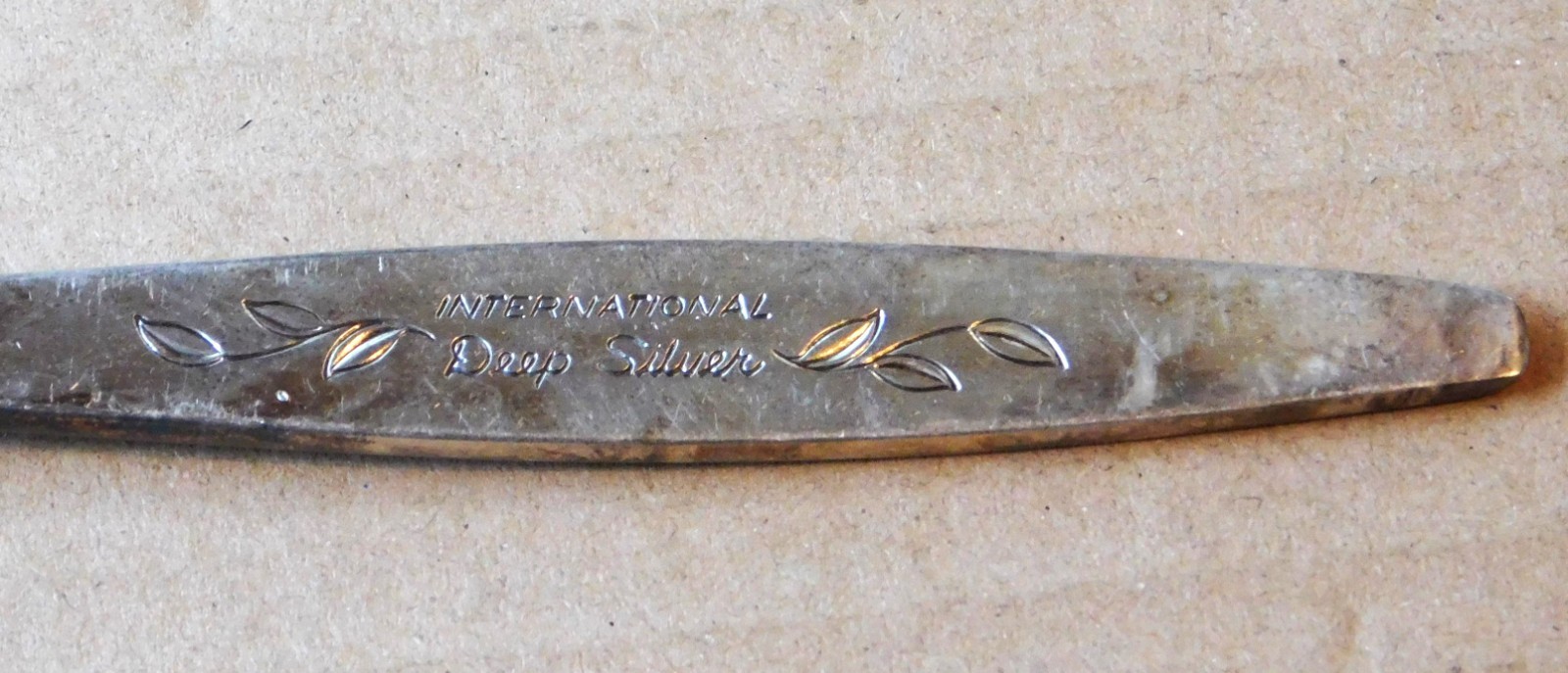 International Deep Silver Silverplate 1966 ~ Laurel Mist ~ Teaspoon Lot of 4