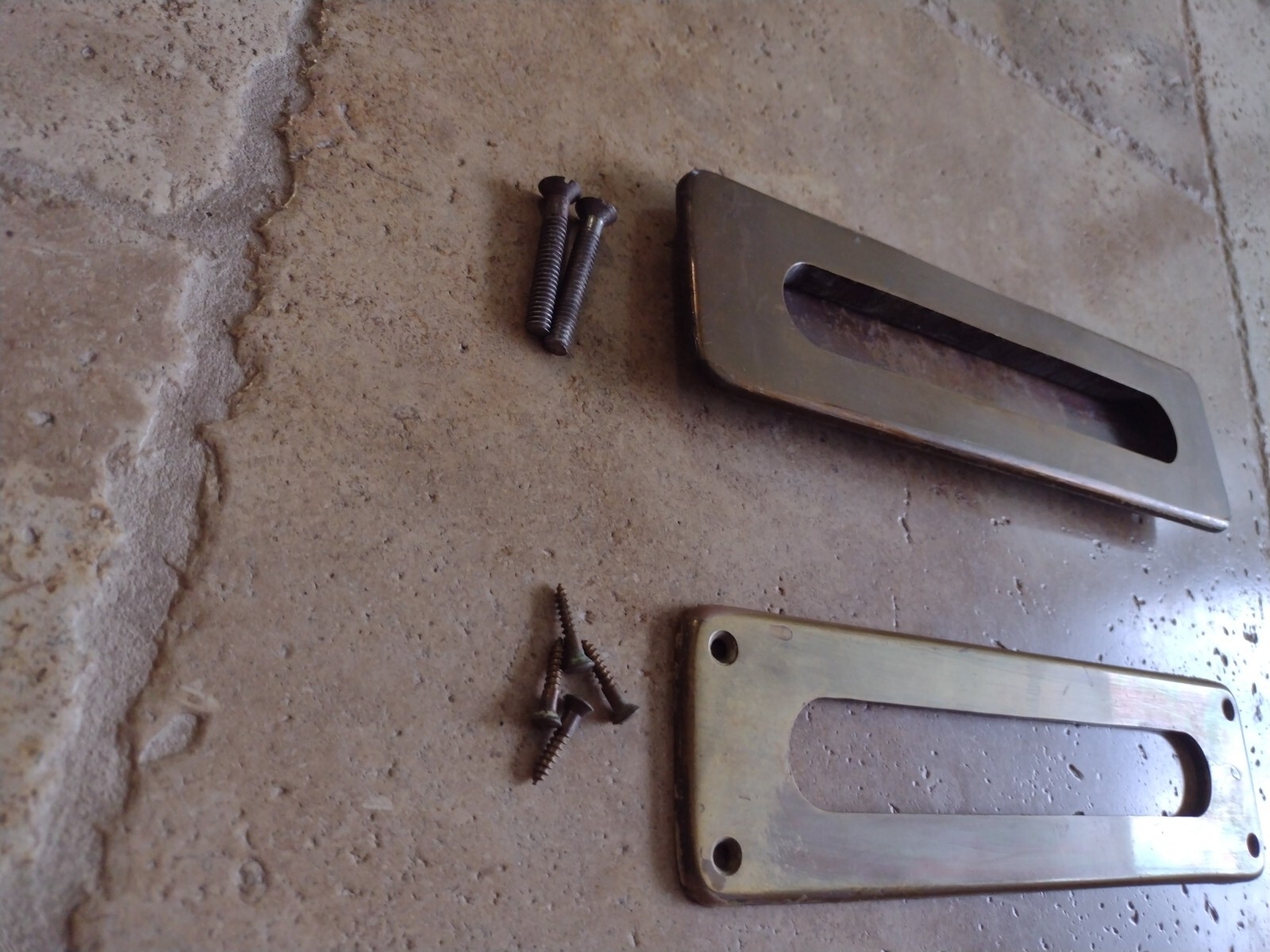 Vintage Sargent And Co. Brass Door Letter Slot Plate # 288M
