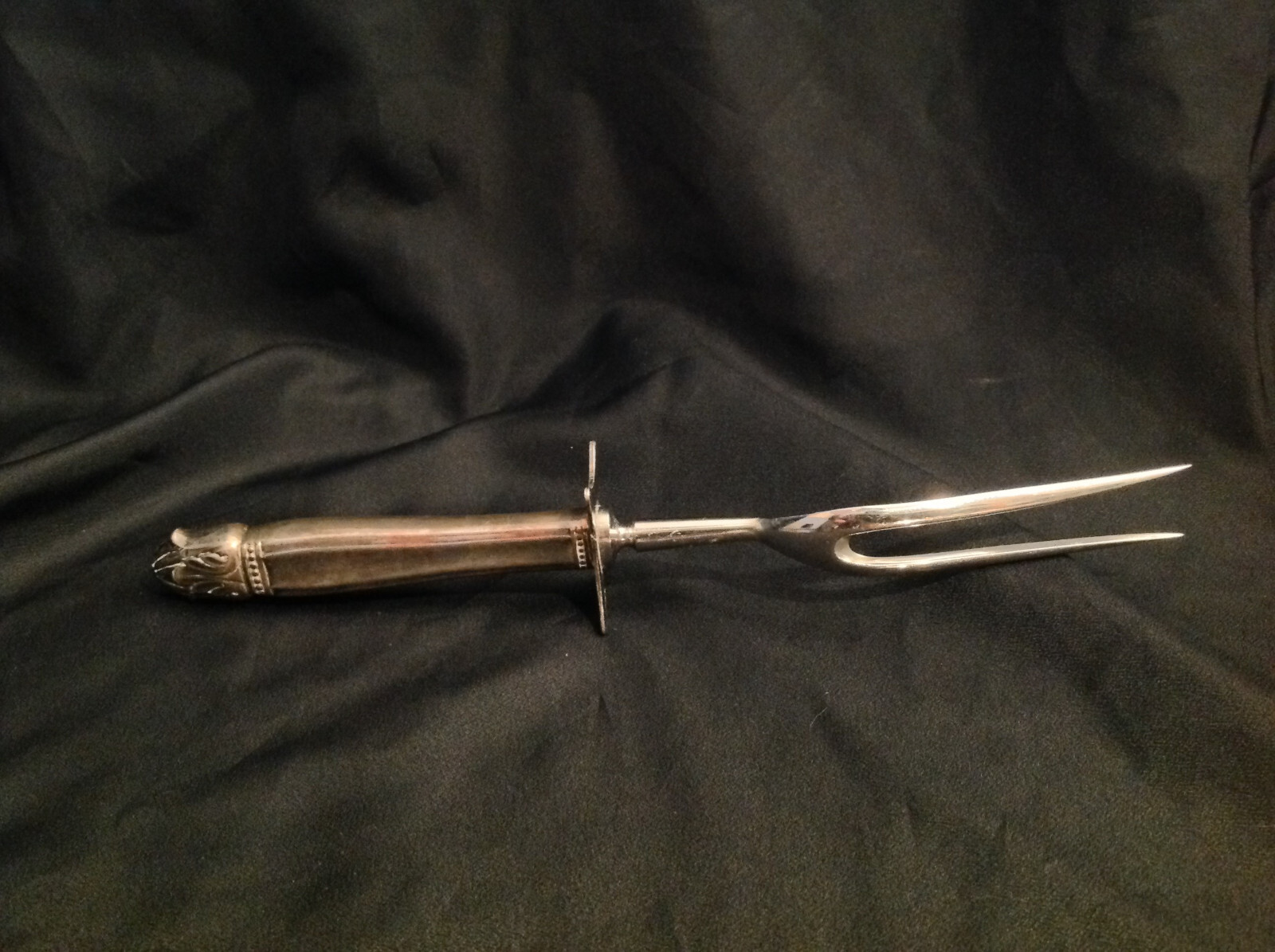 Holmes & Edwards International Silver Danish Princess Carving Steak Meat Fork