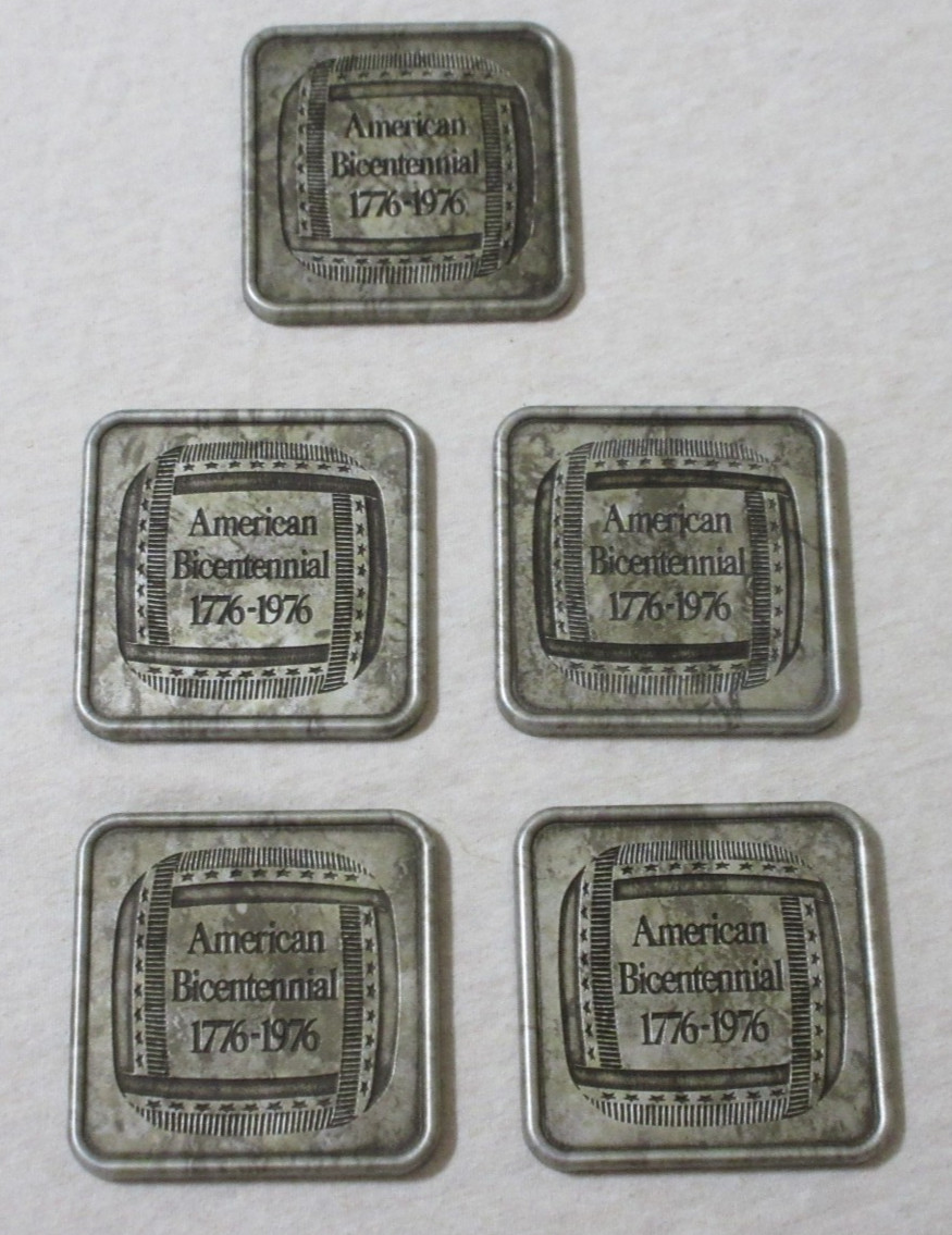 Chataku Sencha American 1776 – 1976 Bicentennial Anniversary 5 Coaster Set