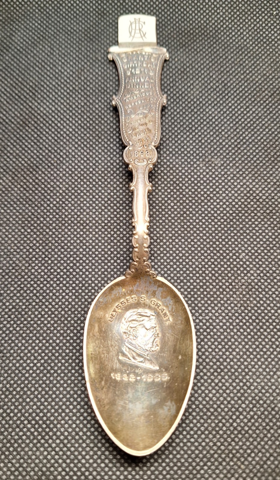 Sterling Silver Spoon – 1898 President Ulysses Grant Birthday Pittsburgh