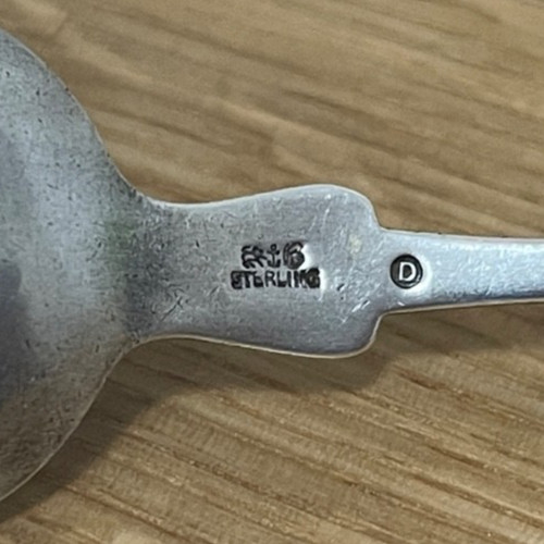 Antique GORHAM “Fiddle” Solid Sterling Teaspoon, USA, “C P”
