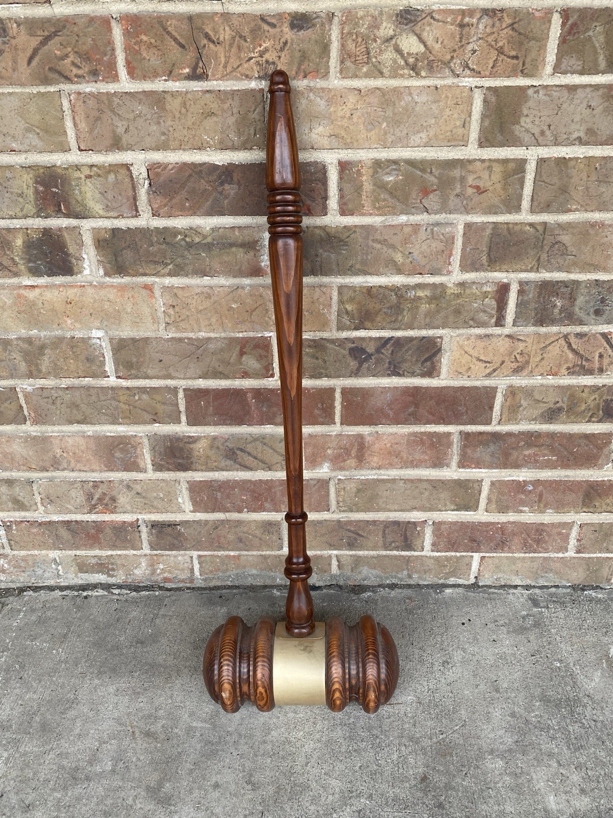 Vintage Large Wood Mallet Sledge Hammer Great Craftsmanship 35” Long