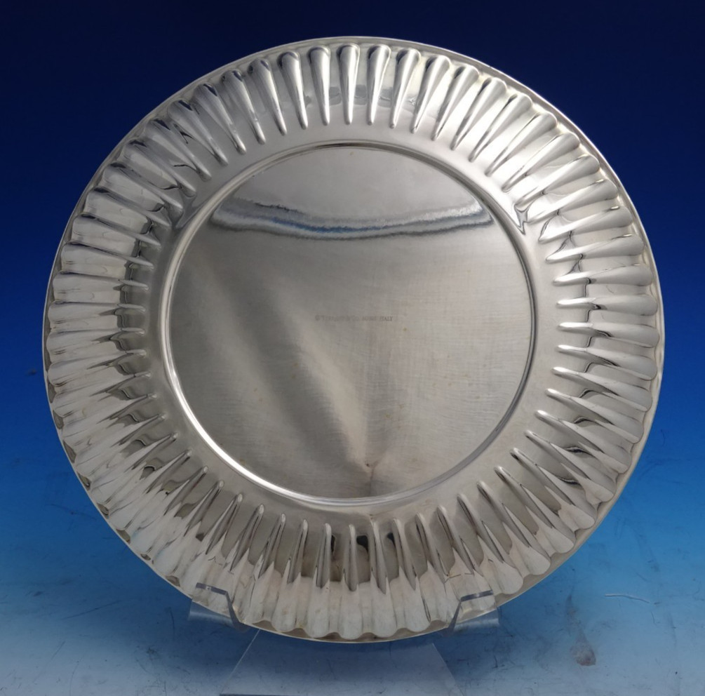 Tiffany and Co Sterling Silver Plate (Paper Plate Style) 3/8″ x 8 1/2″ (#8612)