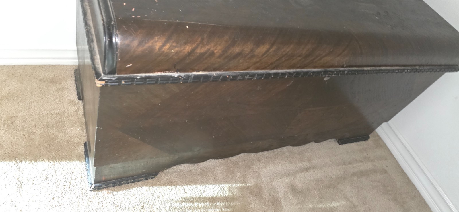 Art Deco Waterfall Cedar Hope/Blanket Chest by Cavalier — 1930s, 1940s