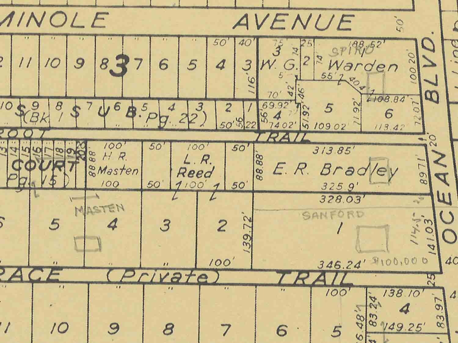 Palm Beach Atlas Sheet 15 – Seminole Ave. to Main Street and The Breakers