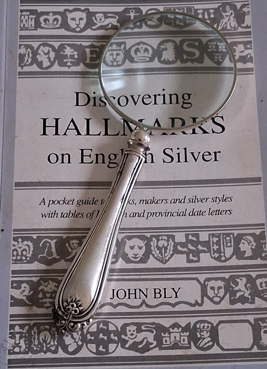 Josiah Williams & Co London 1939 Hallmarked Silver Handle Magnifying Glass