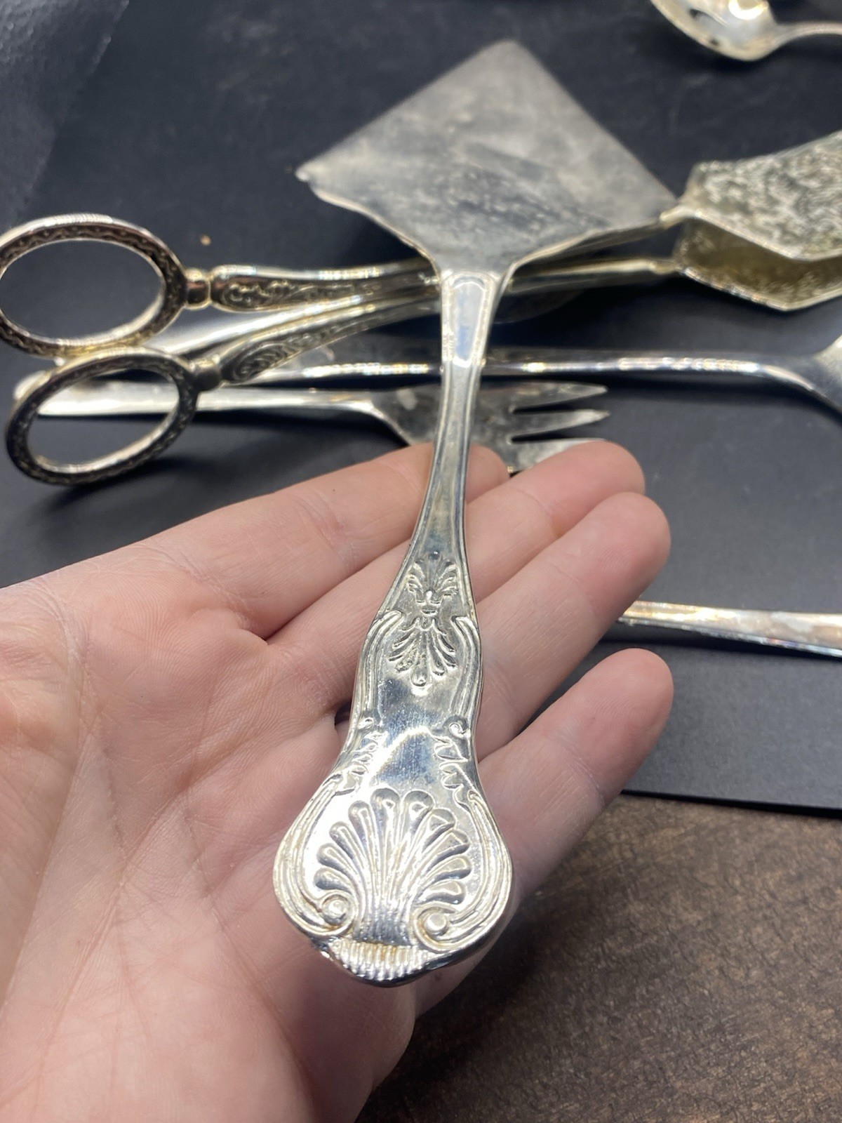 silver plated & Stainless flatware Serving ware mixed lot VTG Antique Silverware
