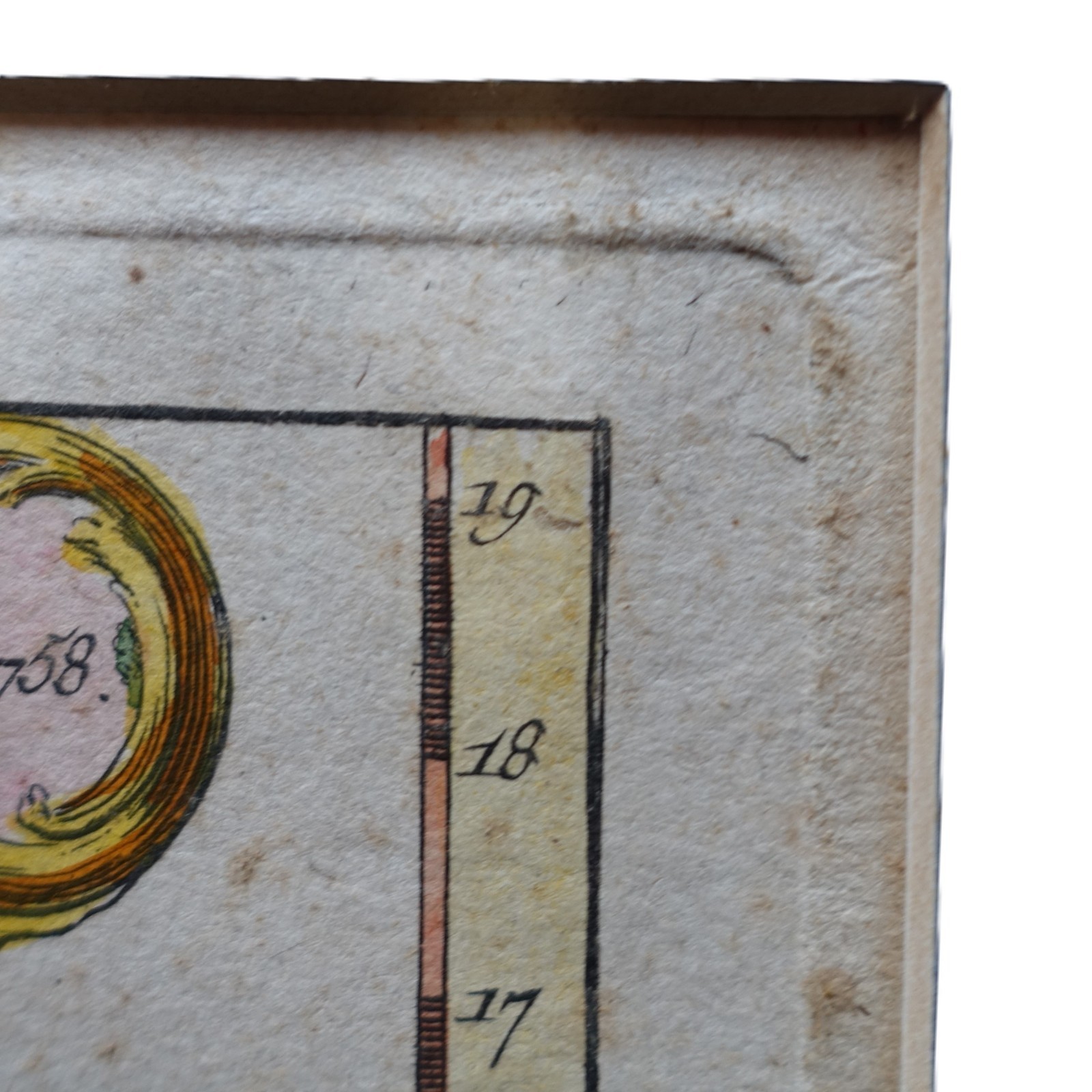 1758 Bellin Map Grenada Caribbean Hand Coloured Copper Engraving