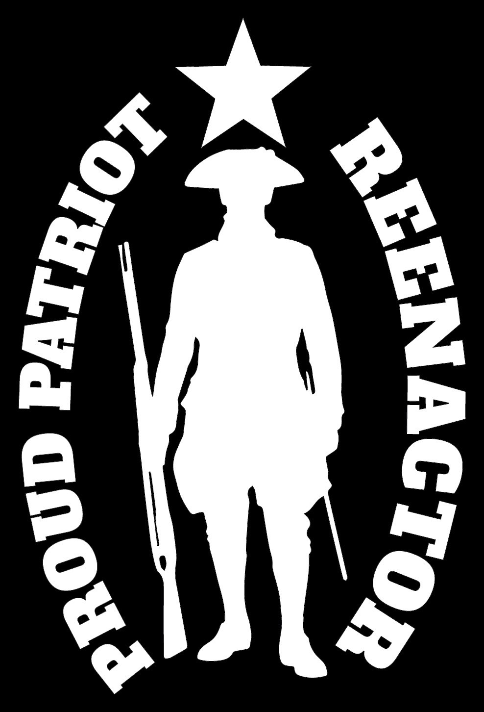 Revolutionary War Reenactor Car Sticker – Free Shipping!