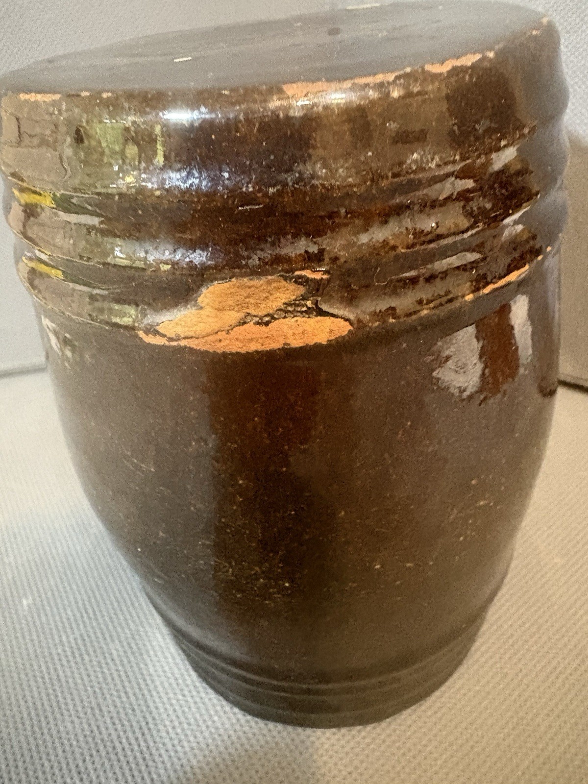antique redware rumlet