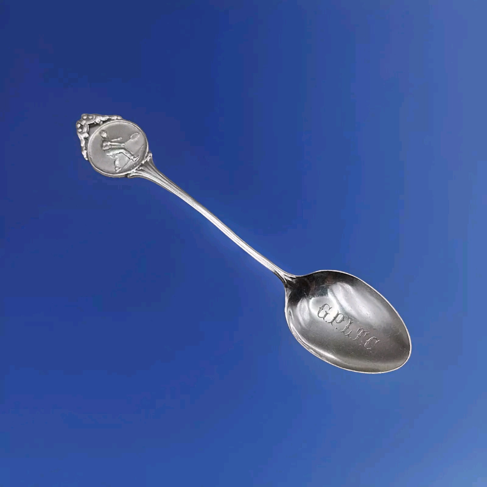 Sterling Silver Tennis Souvenir Spoon by James Fenton 1936