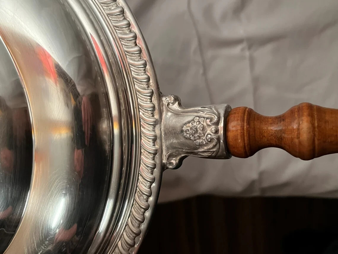Vintage Sheridan Silver Plate Chafing Dish – 1940’s or 1950’s perhaps.