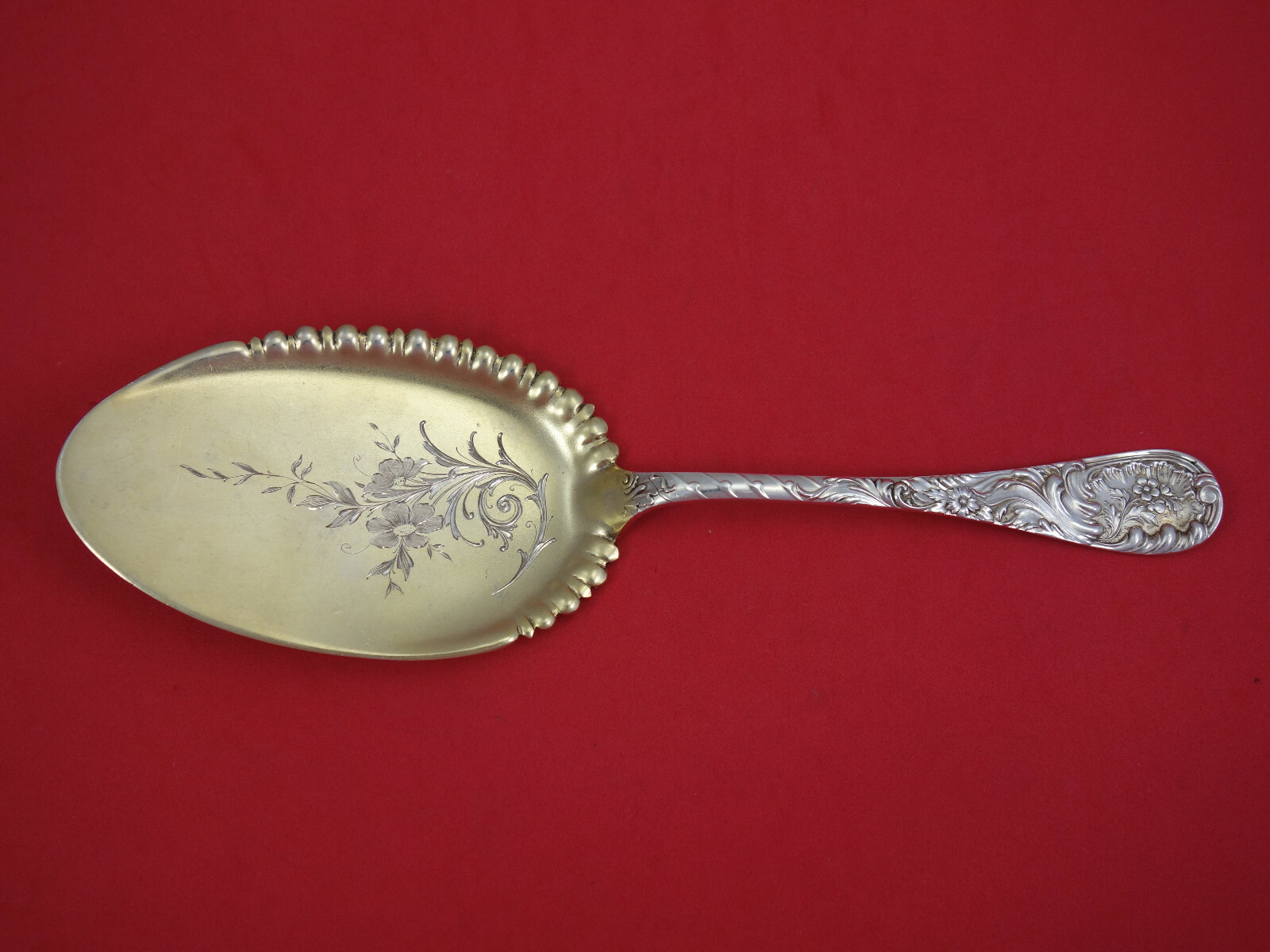 Louvre by Wood and Hughes Sterling Silver Ice Cream Server FHAS GW BC Blade