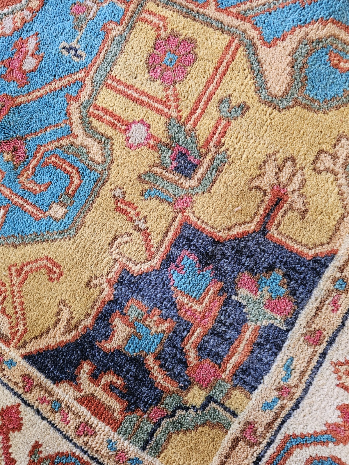 9 x 12 SUPER QUALITY INDO HERIZ SERAPI KAZAK HERIZ RUG TURKISH USHAK CAUCASIAN