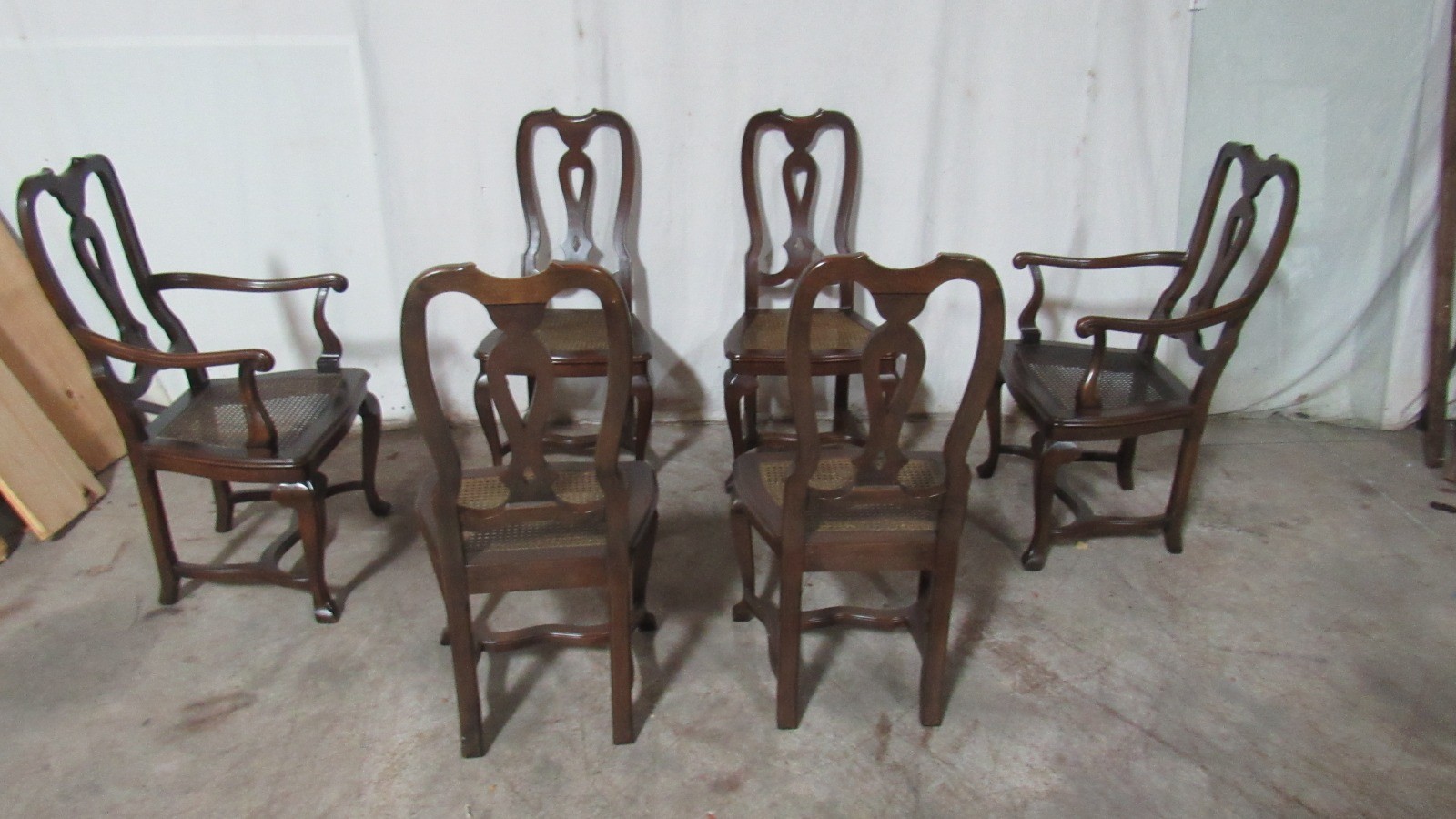 Set Baker Dining Room Chairs Kitchen Farmhouse Rustic