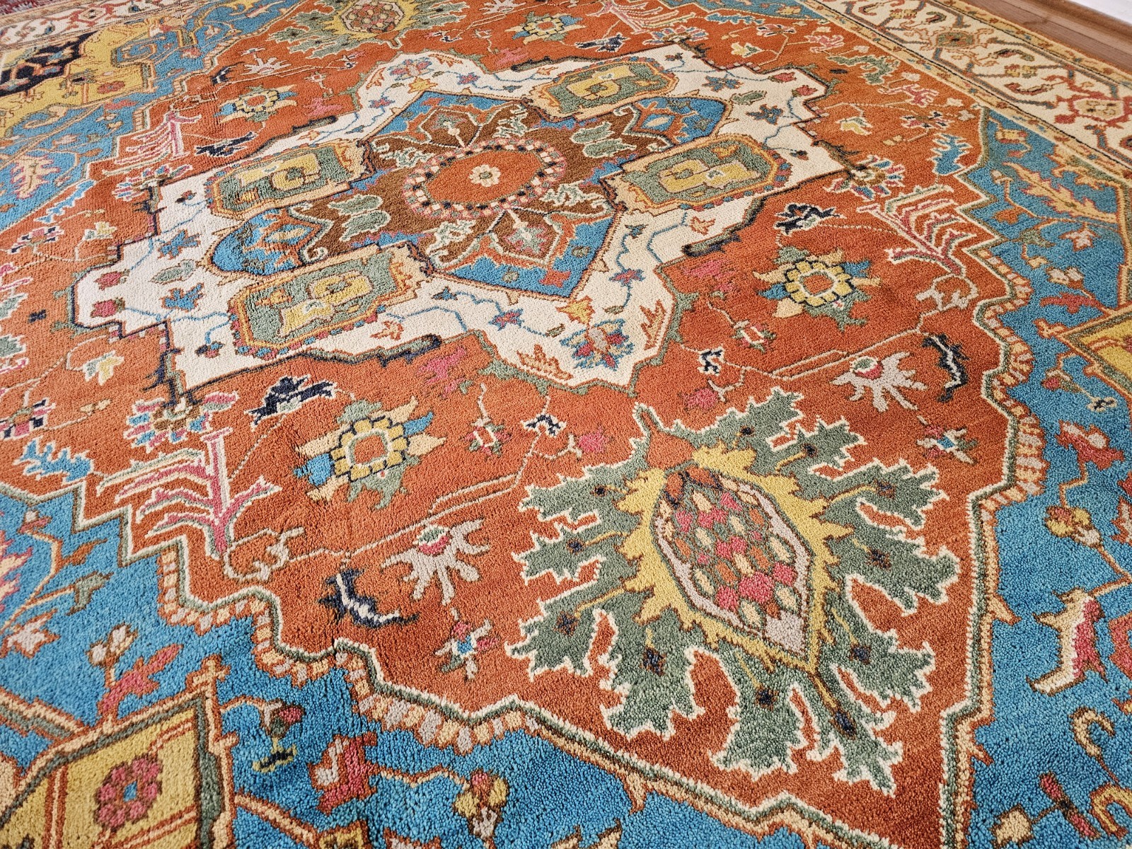 9 x 12 SUPER QUALITY INDO HERIZ SERAPI KAZAK HERIZ RUG TURKISH USHAK CAUCASIAN