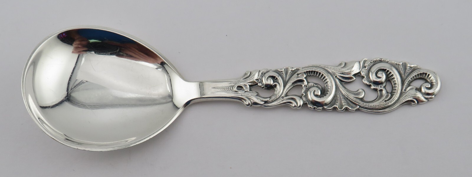 Brodrene Mylius 830 Silver 4 1/8″ Baby Spoon- Tele Pattern – No Mono; Item# 8261