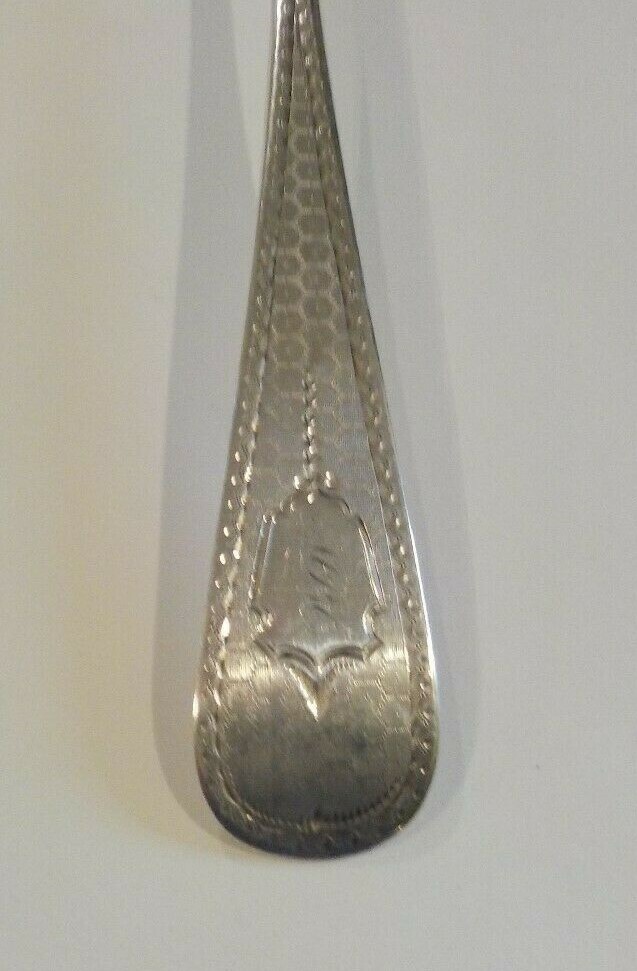Mitchell & Tyler Southern Coin Silver 8.75″ Serving Spoon, c. 1845-1866