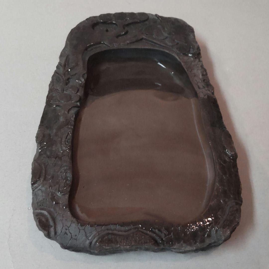 612*Z184 Calligraphy Inkstone Sumi Dankei Inkstone Akama Inkstone Longkei