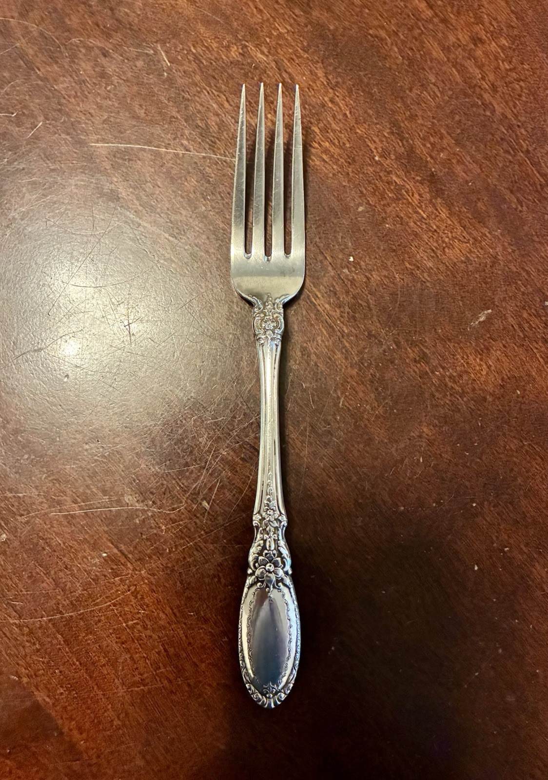 Antique Towle Sterling Silver Old Mirror Fork 7 1/8″