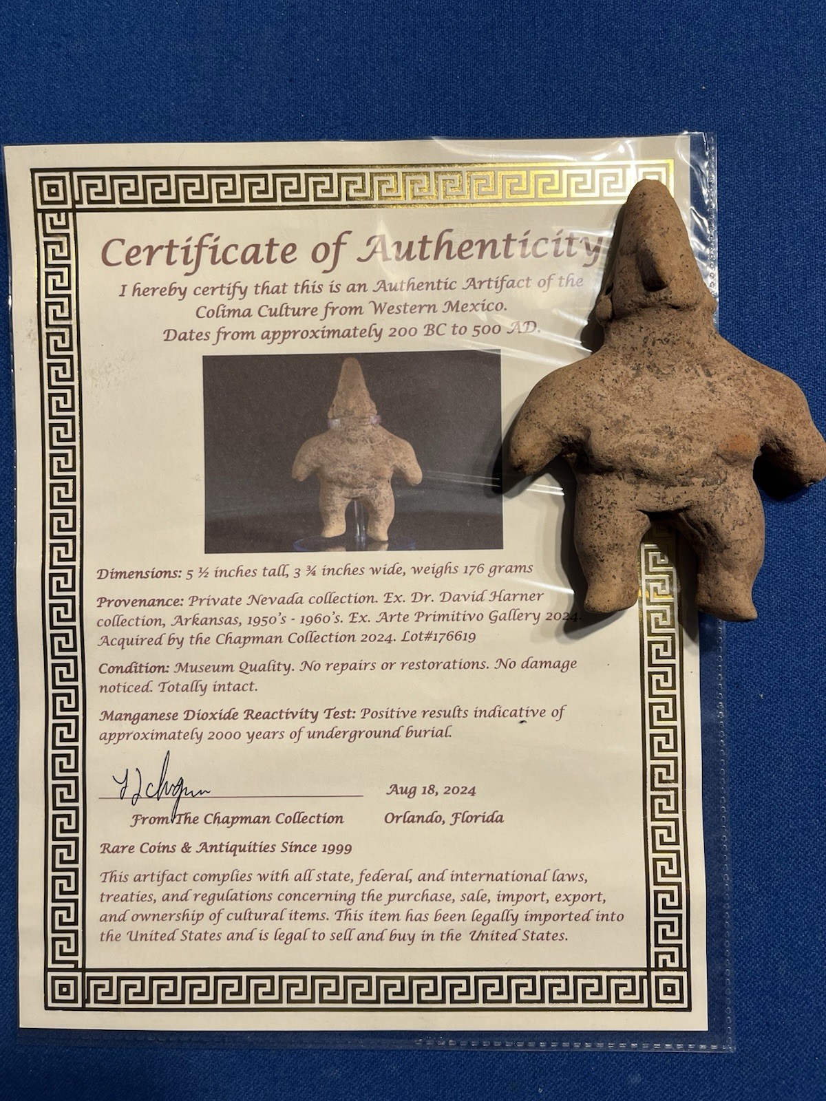 Colima Shaft Tomb Figure PreColumbian Ancient Artifact Nayarit Ex Arte Primitivo