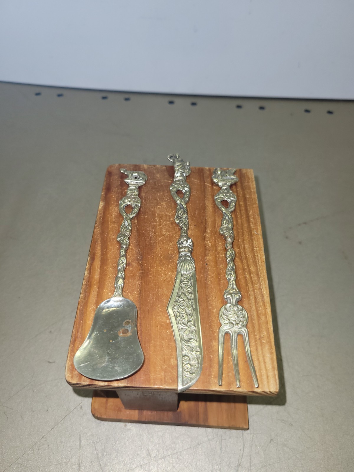 VTG *Lot of 3* Montagnani Style ITALY Stamped Mini Silverware.