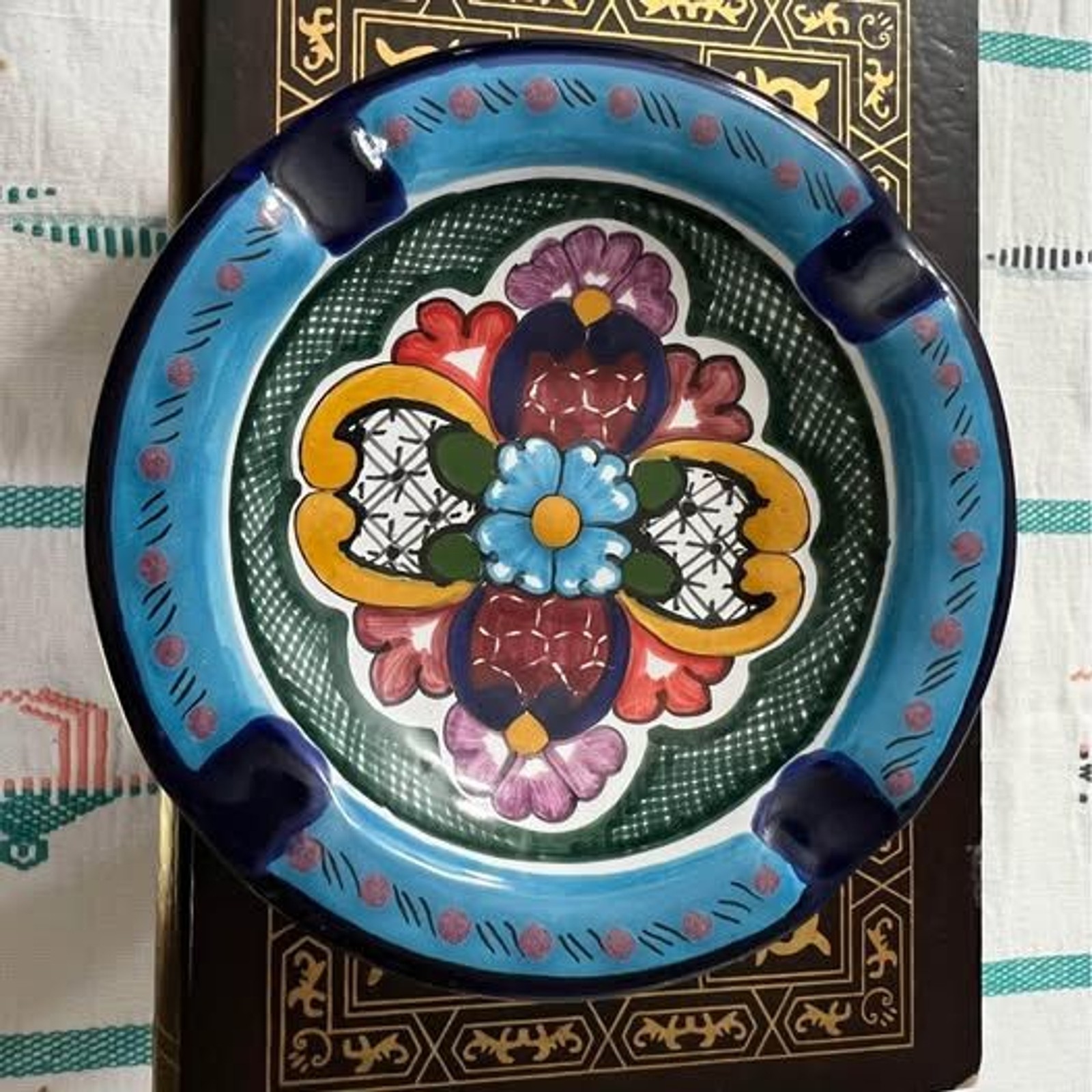 Ashtray Talavera Decoration – Lead Free