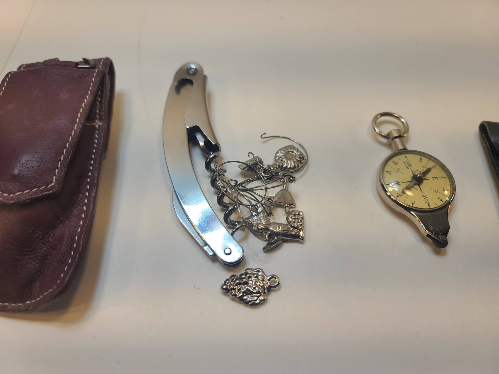 Collectible German Wanderer Compass Kit – Route Marker, Corkscrew & Case Include
