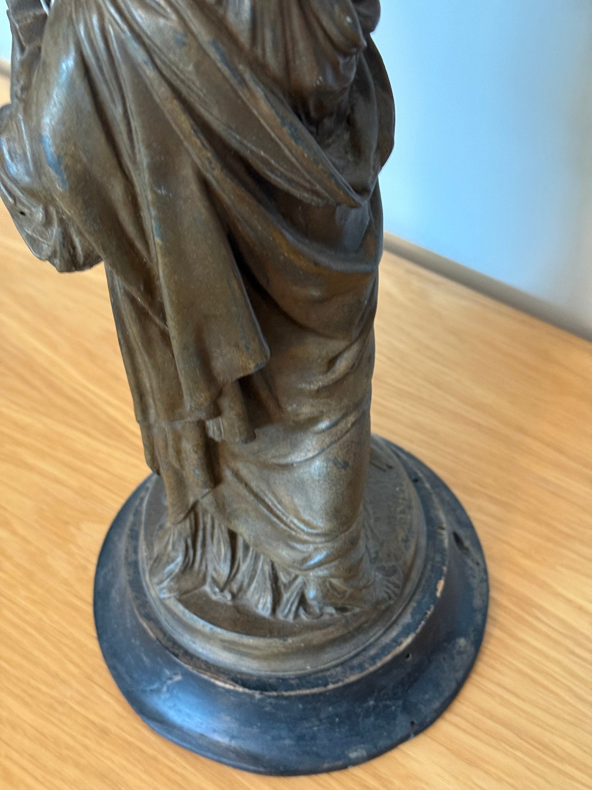 1875 zinc Avoiron Bartholdi Statue of Liberty souvenir building #D97 +New Pics