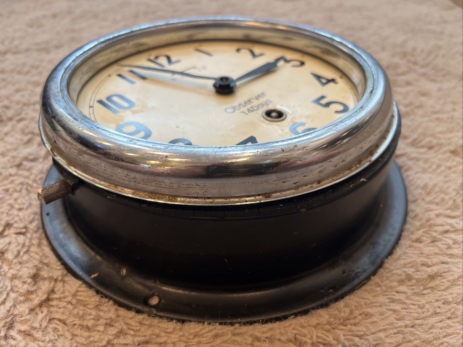 Vintage Observer 14 Days Ship Clock – Made in Japan – Salvaged