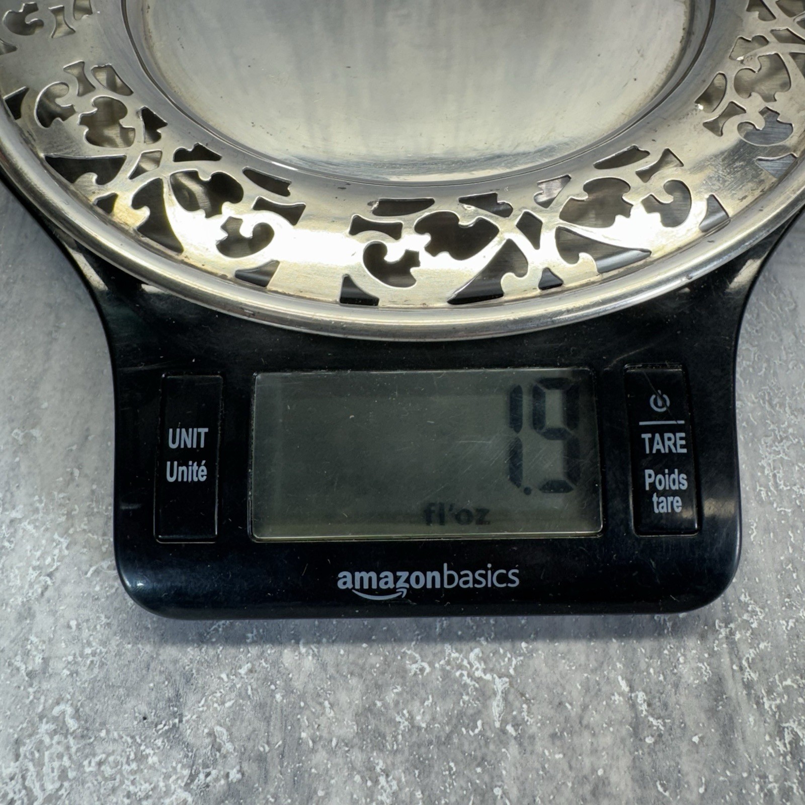 Vtg Roden Brother Sterling Silver Ashtray With Glass Insert 53 Grams 1.9 Fl Oz