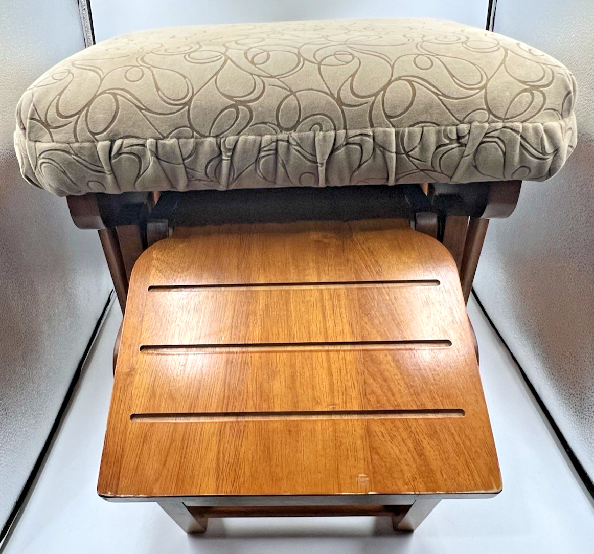 Best Chairs Wood Glider Ottoman Set Pull Out Nursing Stool Padded Rocker Nursery