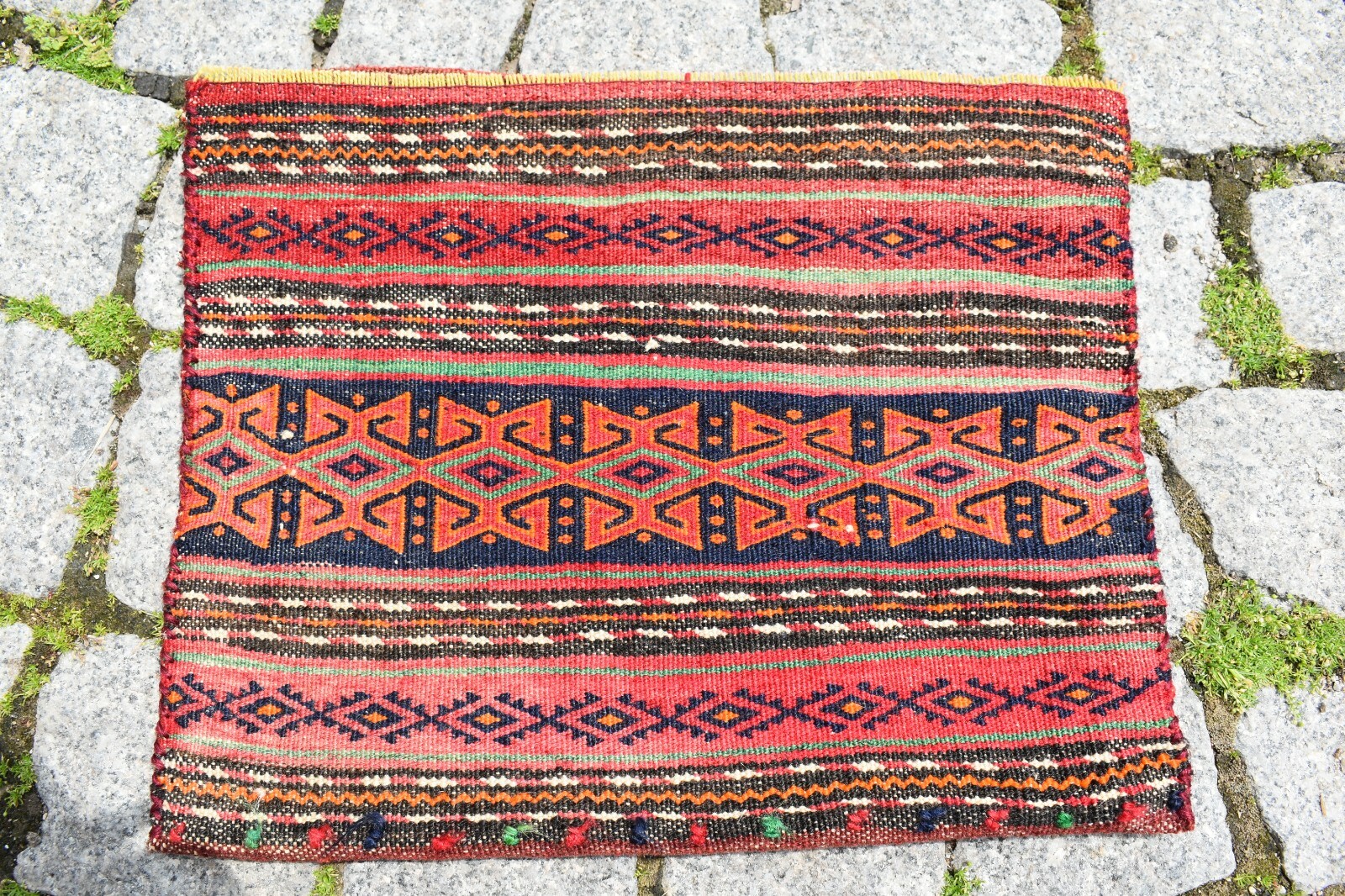 Rare Antique Awesome Flat Woven Caucasian Collector’s Piece Mafrash Kilim Bag