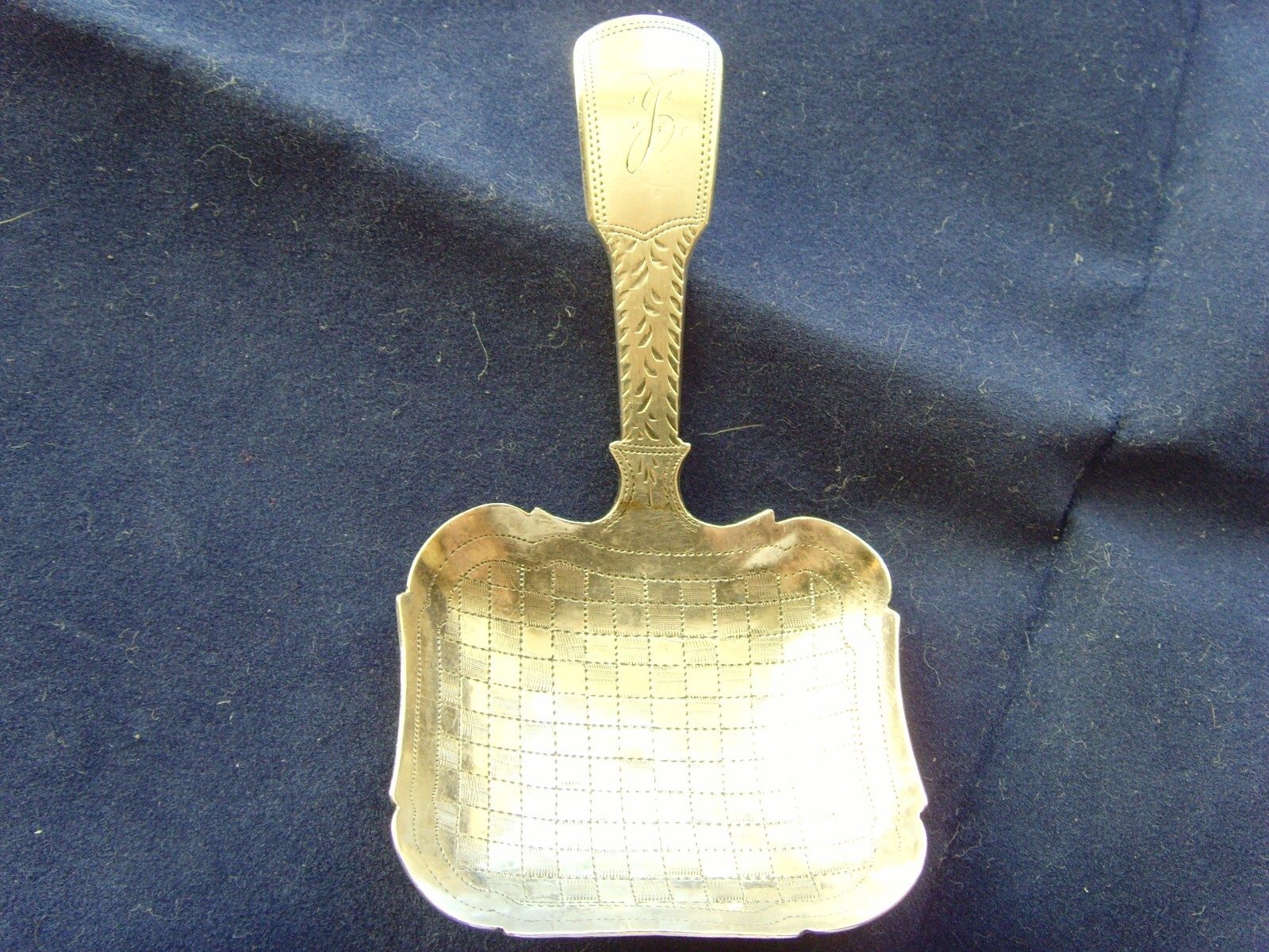 RARE PROVINCIAL BIRMINGHAM WILLIAM 1V SILVER CADDY SPOON JAMES COLLINS 1834