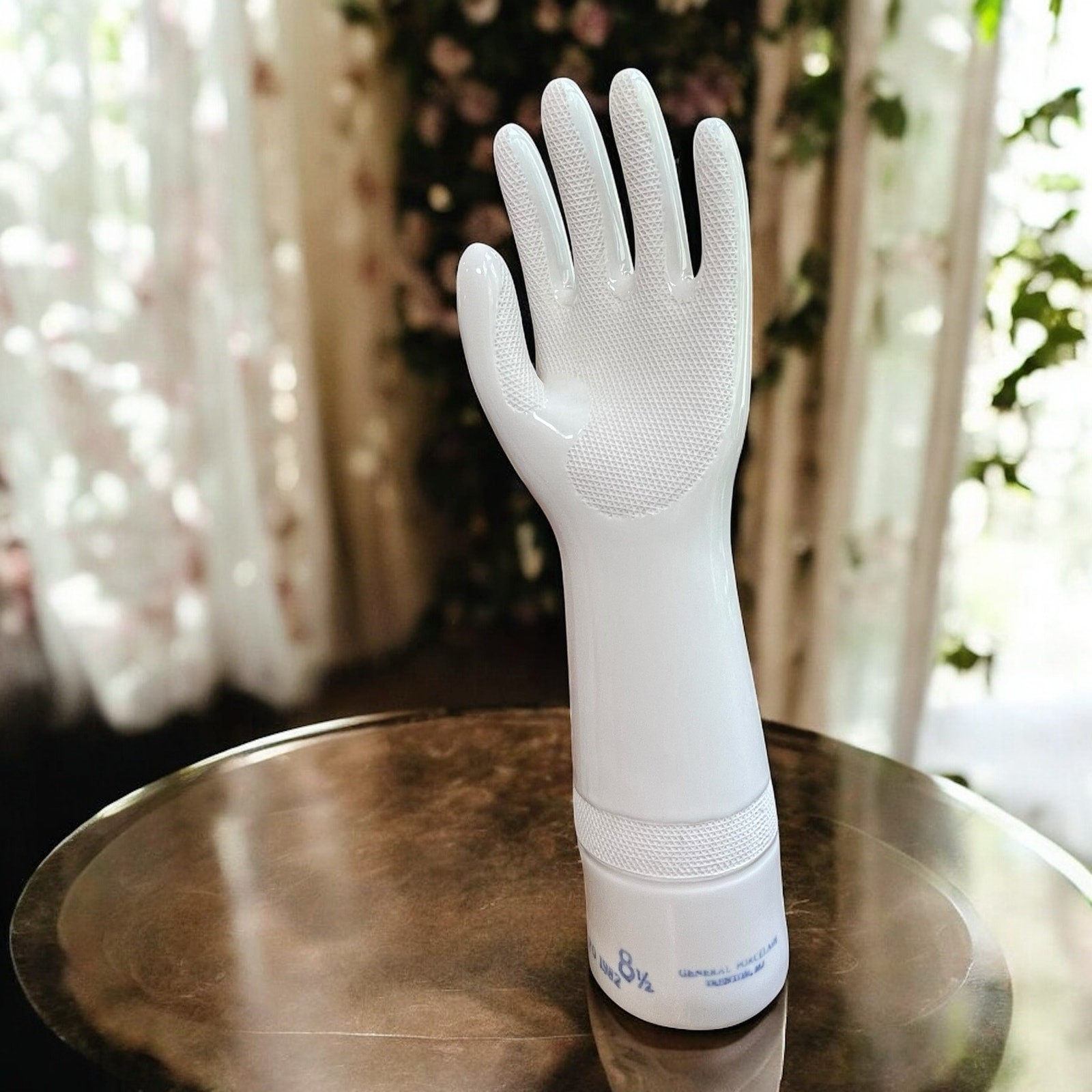 Vtg. Porcelain Latex Glove Mold General Porcelain Urban Industrial Cottagecore