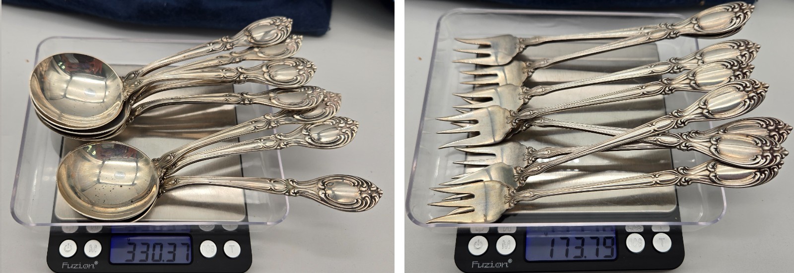 Antique 1905 Frank M Whiting Victoria-Florence Sterling Silverware Service for 8