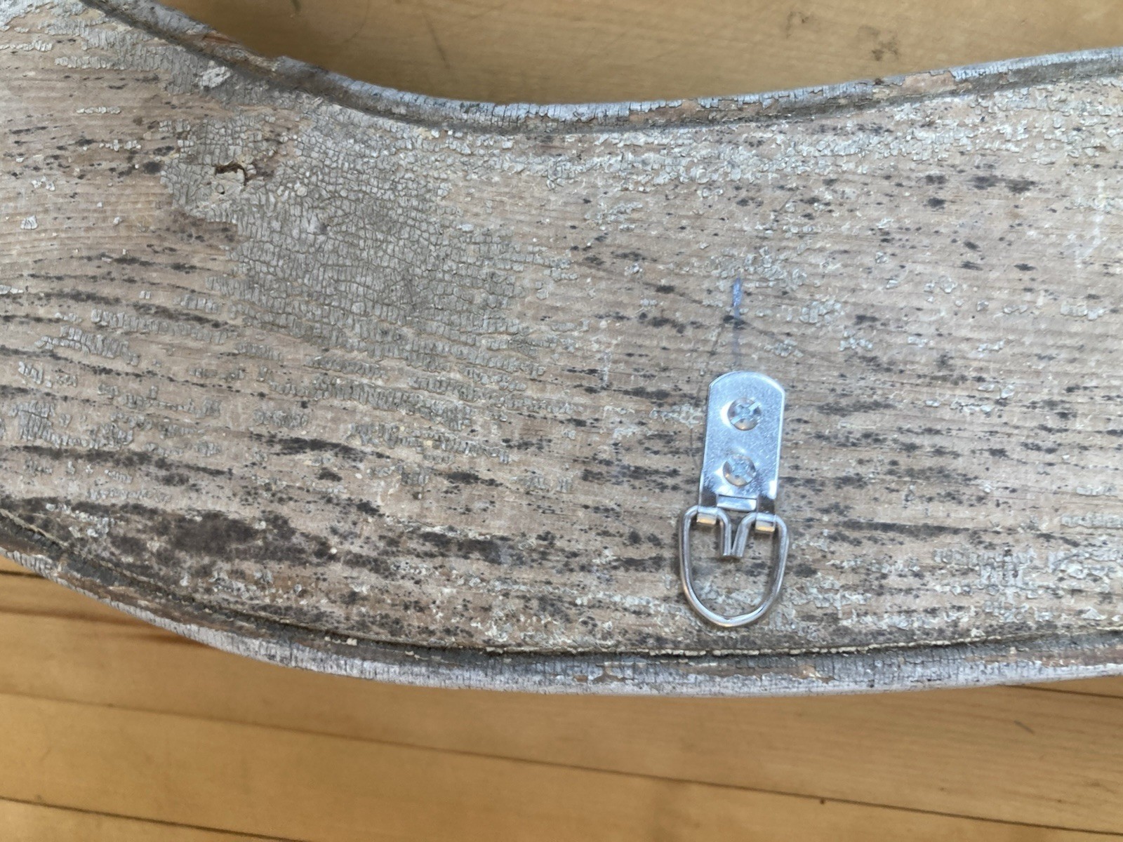 AS IS! Antique Vintage Hand Made hanging rack old paint reclaimed wood