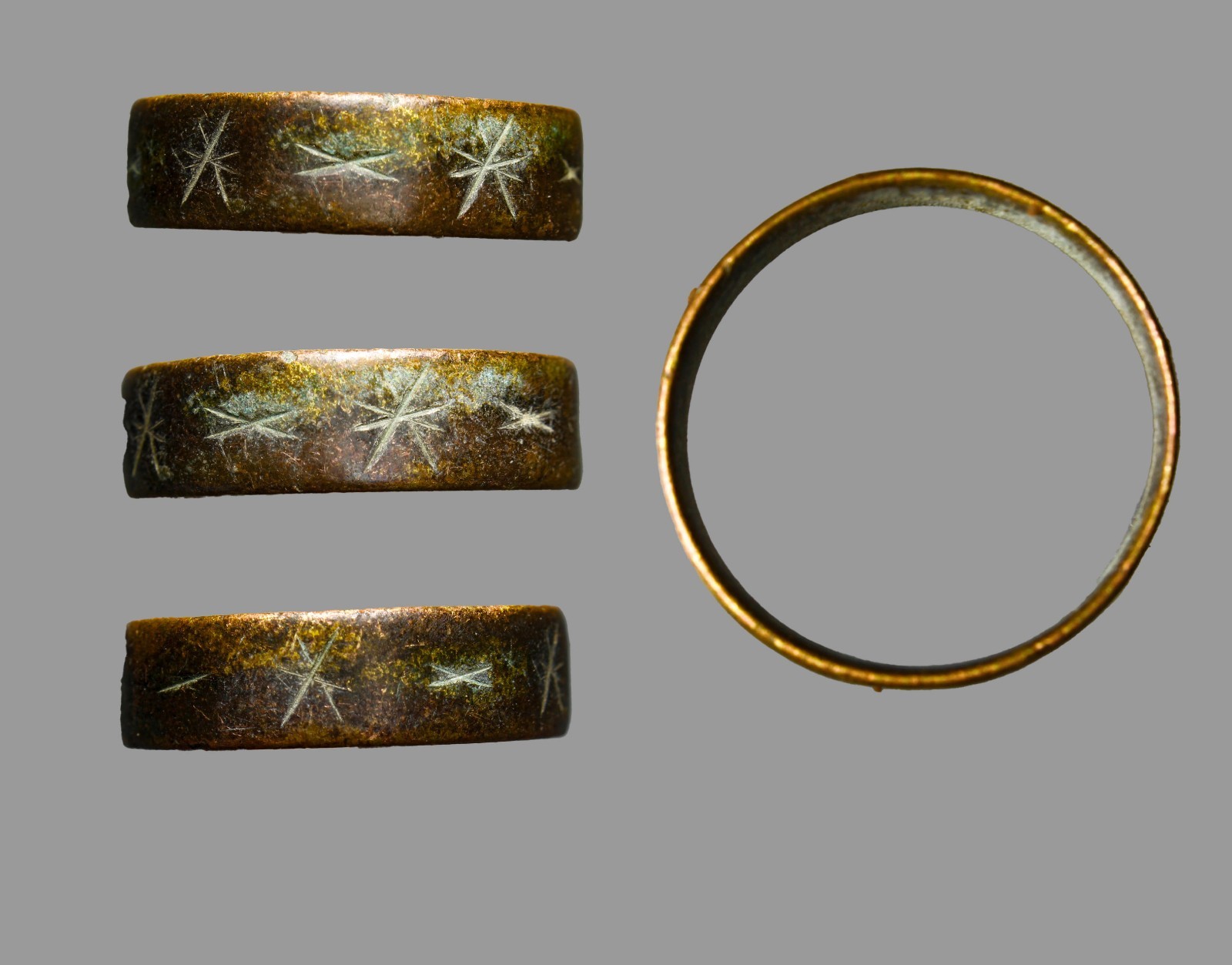Ancient Roman Magic Pentagram Ring Gnostic Astrological Occult Antiquity COA