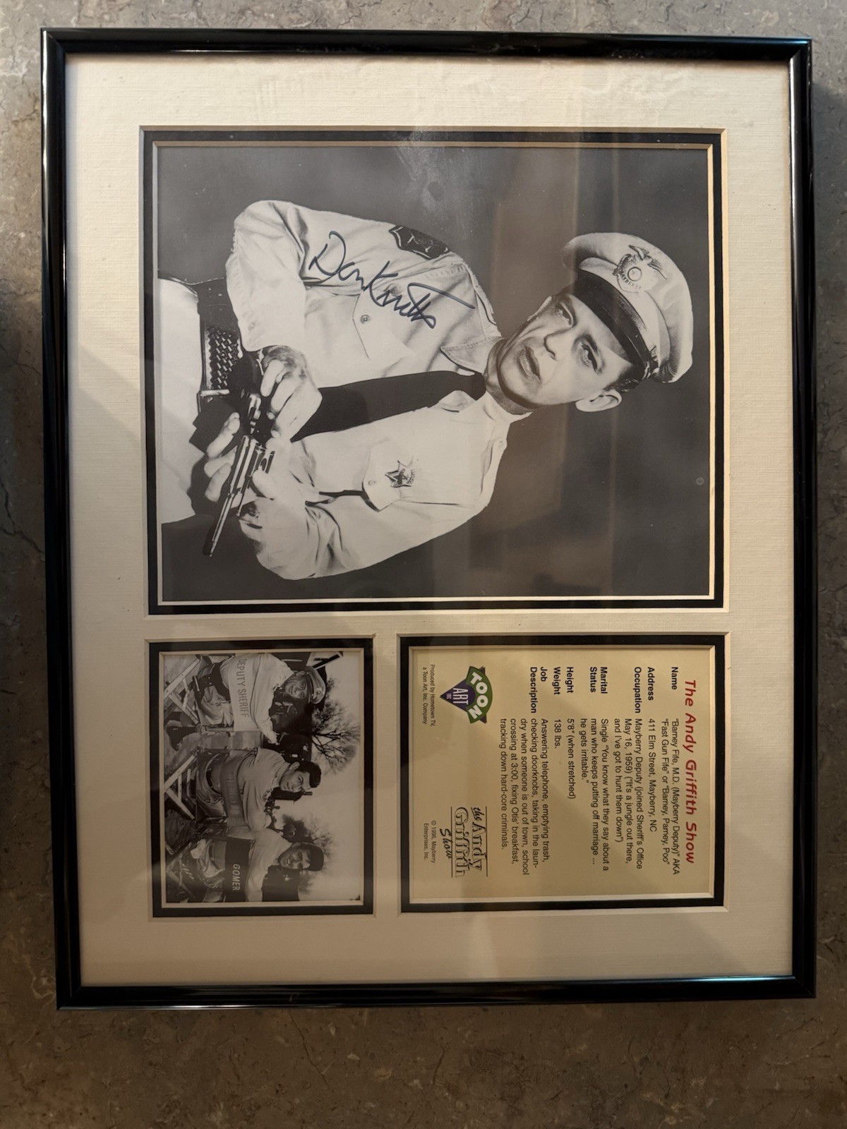 “Barney Fife” Collectible, Number 4828/15,000 With Certificate Of Authenticity