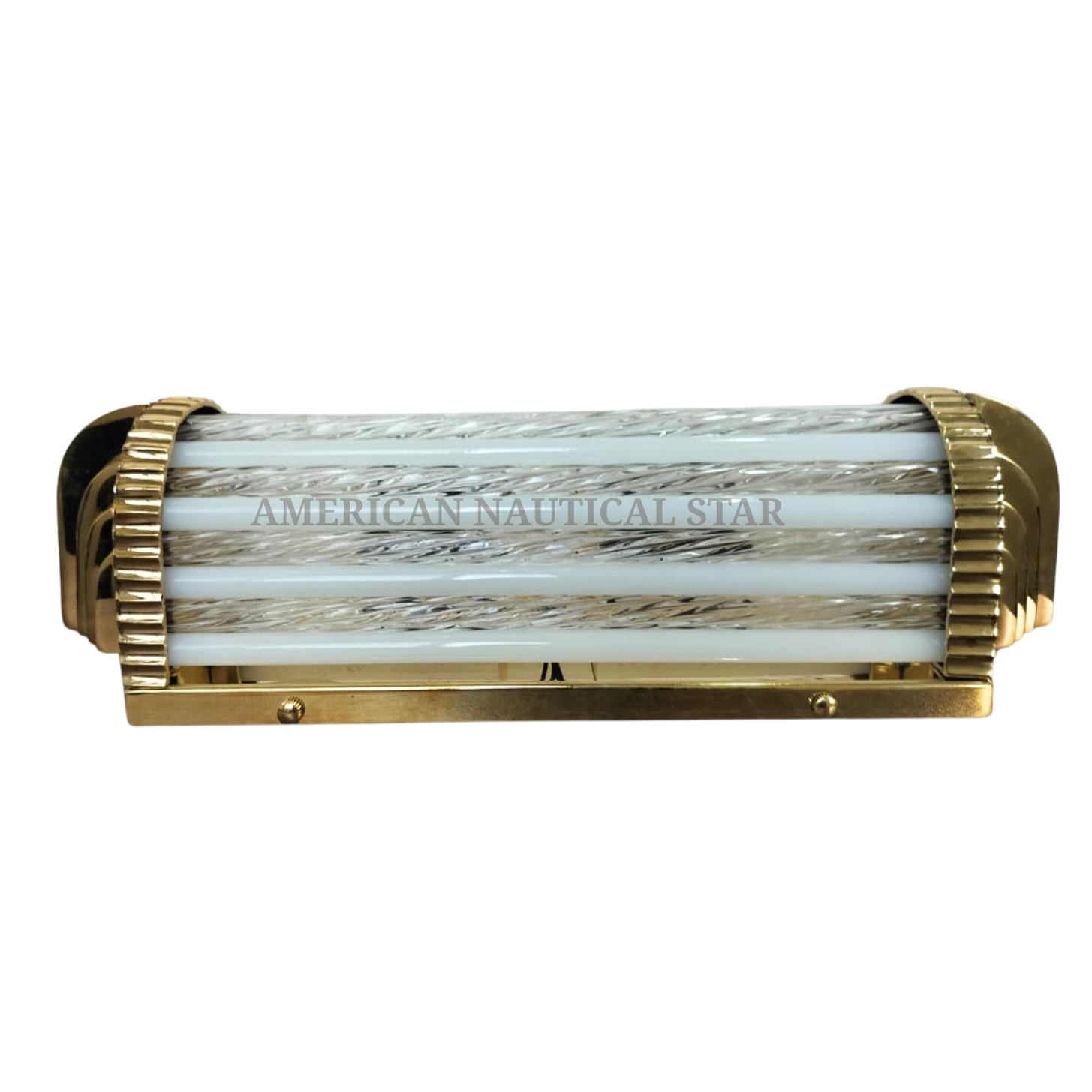 Art Deco Vintage Rod fixture of Brass and Milk Glass Antique Rod Lamp 1pc