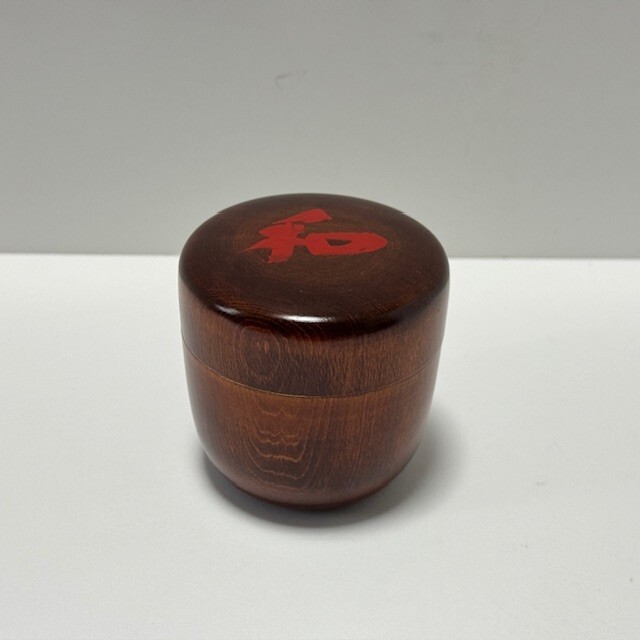 Rare Japanese Tea Ceremony Natsume Caddy Yakushi Temple Harmony Inside Gold leaf