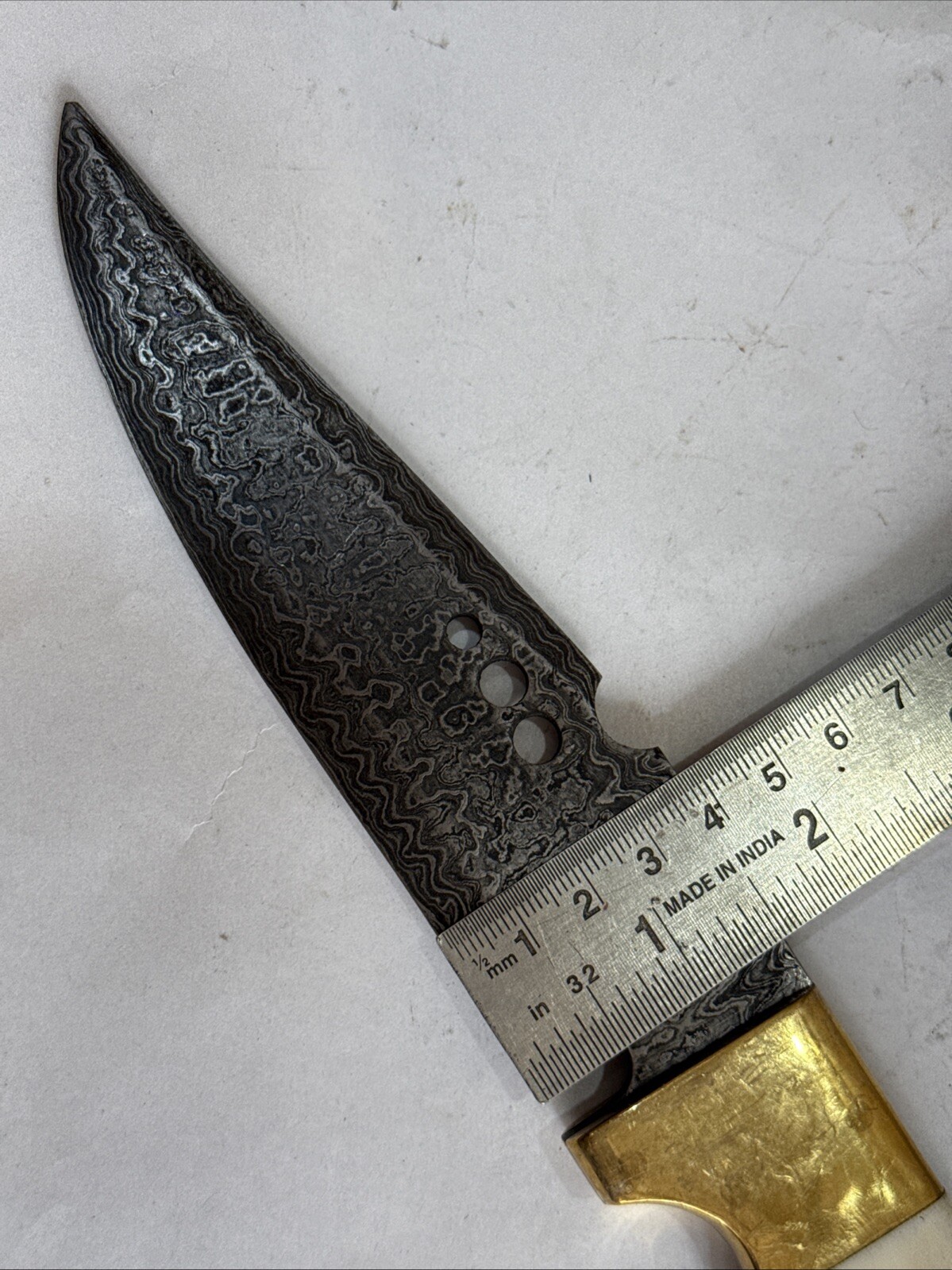 New Chefs Kitchen Damascus Knife Dagger Natural Bone Grips length 26 Cms