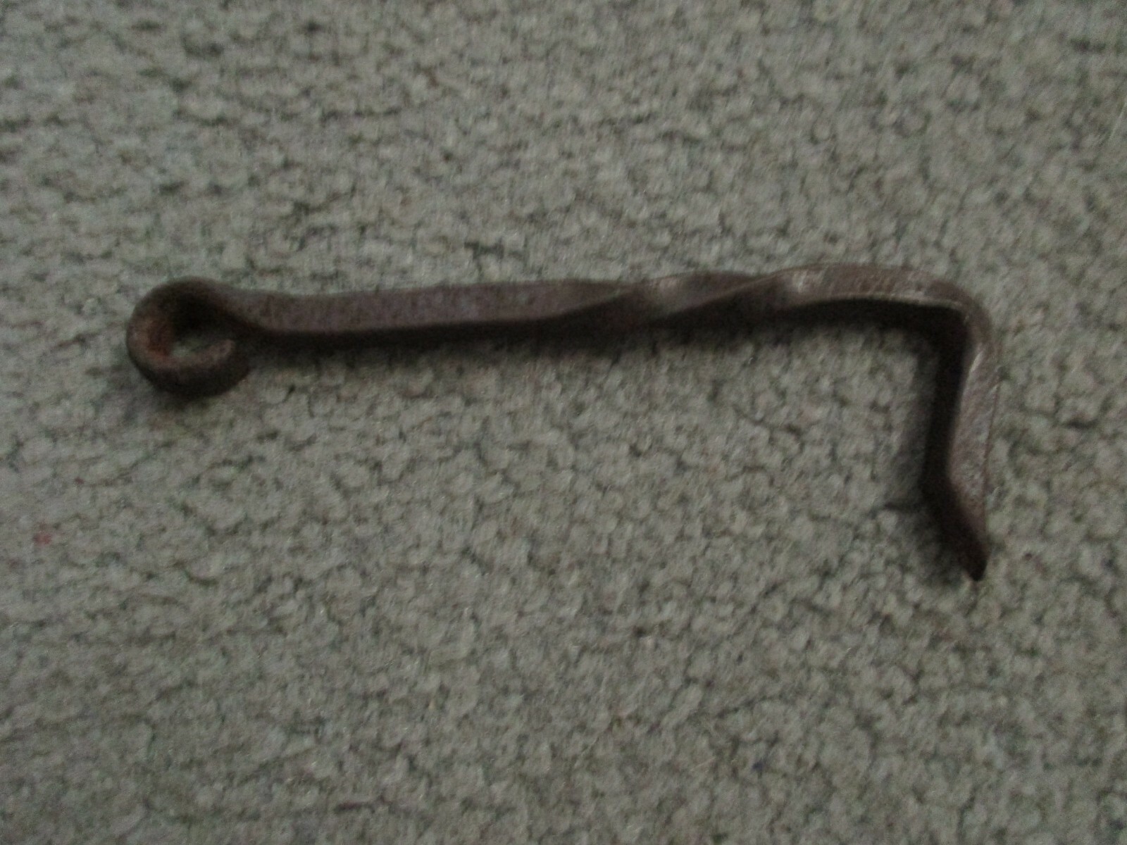 Primitive WROUGHT IRON Blacksmith Forged GATE DOOR HOOK
