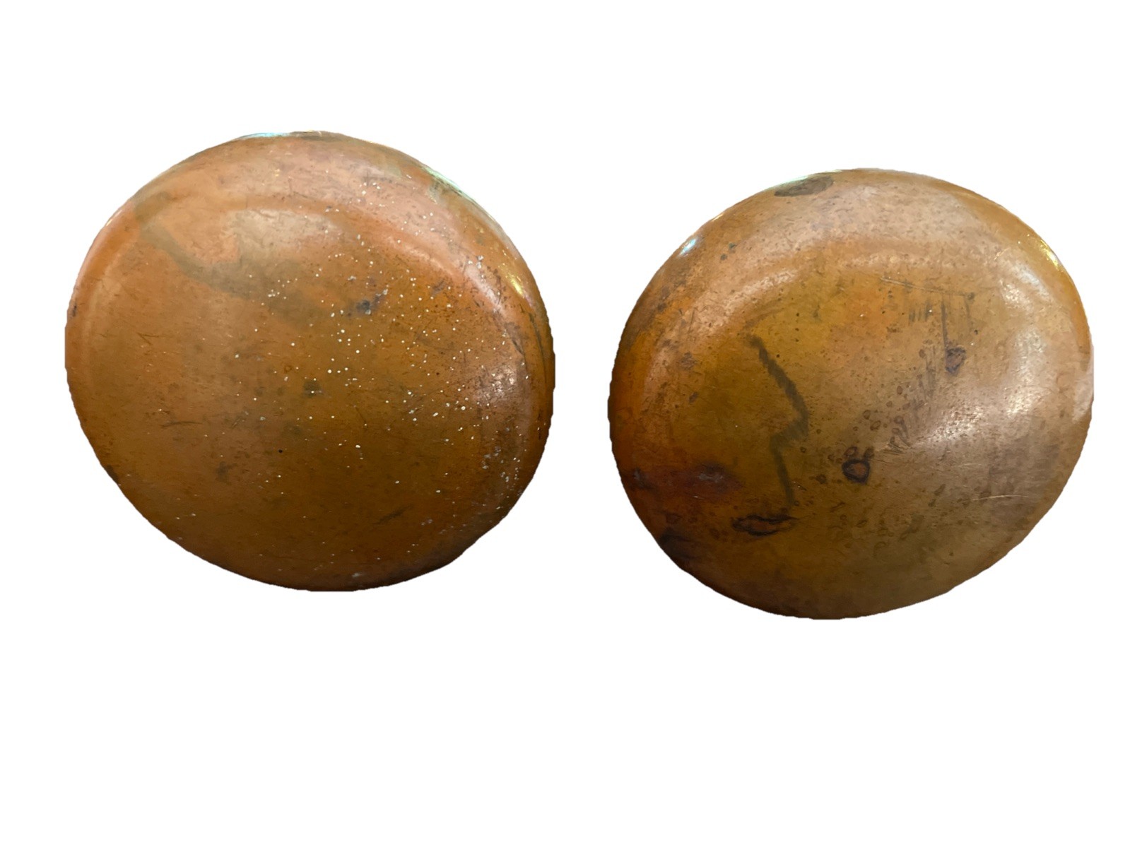 Antique Brass Yale Door Knobs #G 522