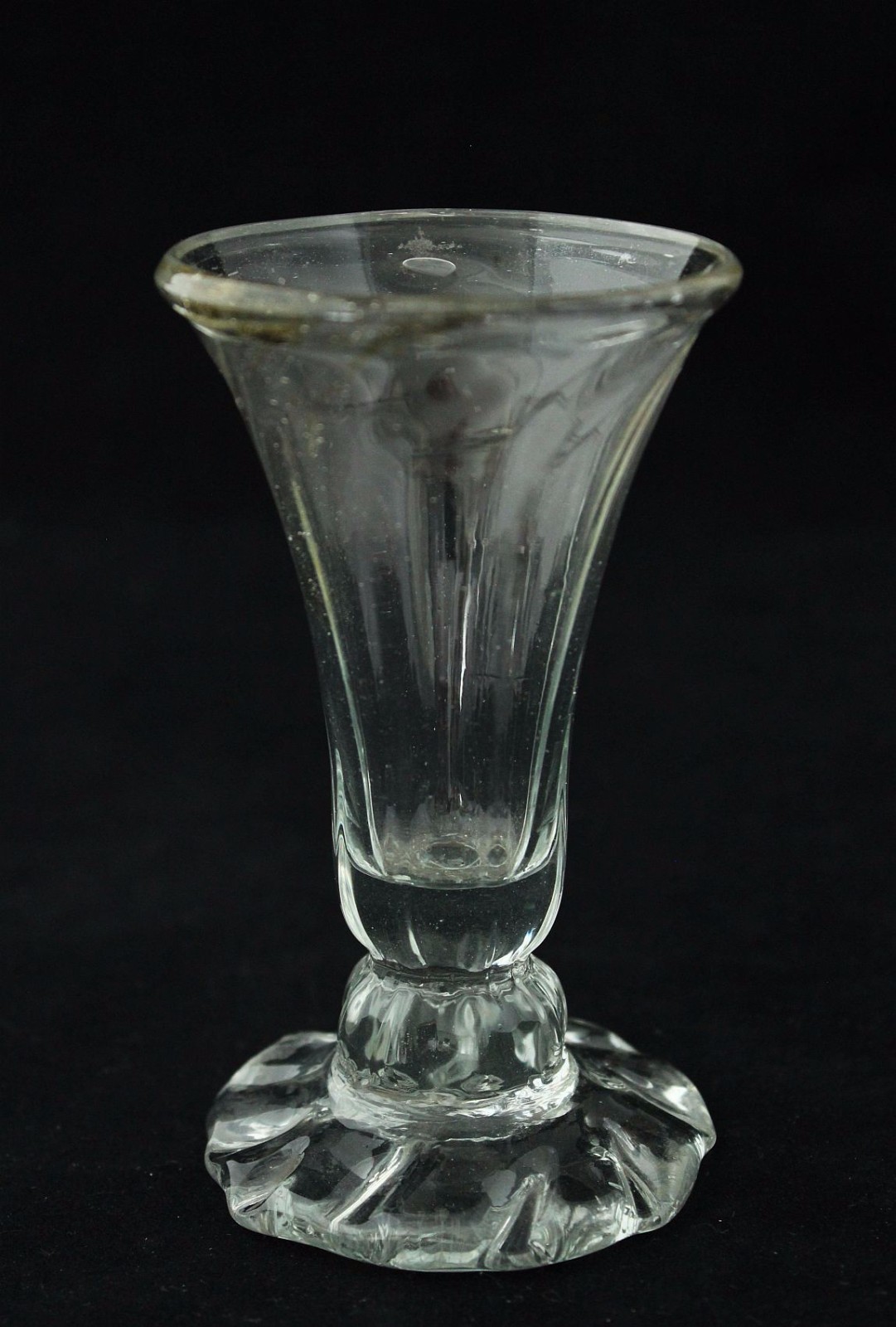 Antique 18th Century Jelly Glass, ca.1730, panel moulded & doomed foot