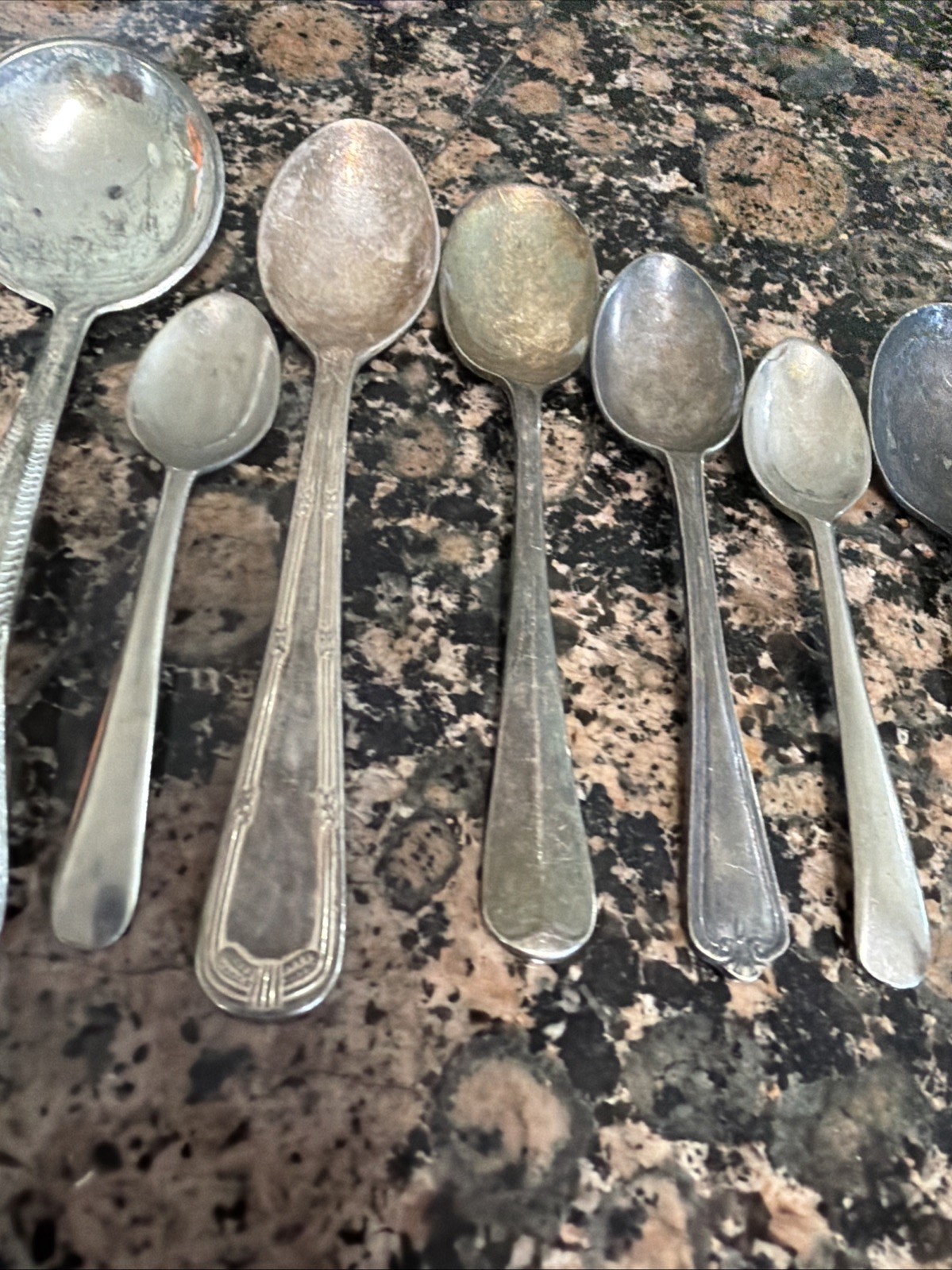 15 piece set Silverplate Mixed patterns SMALL SPOONS LOT A