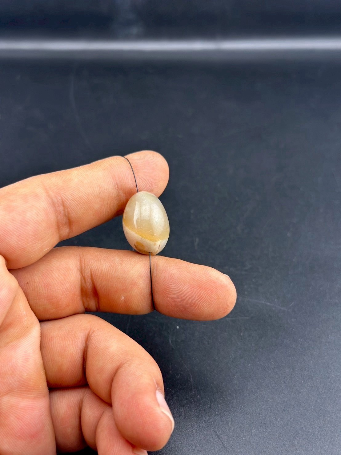 Genuine Ancient Tibetan Himalayan Agate Sulaimani Dzi Bead
